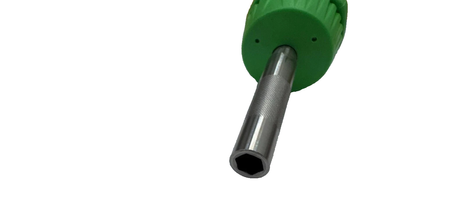 Snap-on Tools GREEN Stubby Hard Handle Ratcheting Screwdriver SSDMR1AG USA NEW