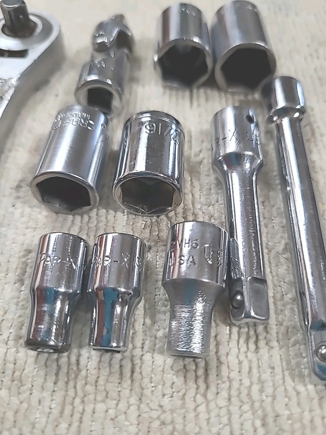 Craftsman Ratchet, Sockets 1/4″ Drive 43186 Tool Lot Par-x, Wright Etc