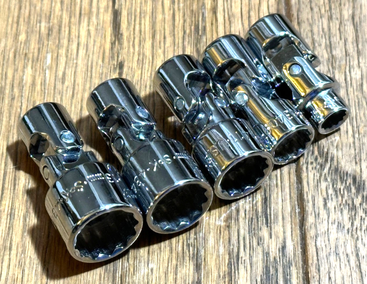🇺🇸 SK Tools 1/4″ DR Metric Swivel Universal Socket Set Shallow Flex Wobble Lot