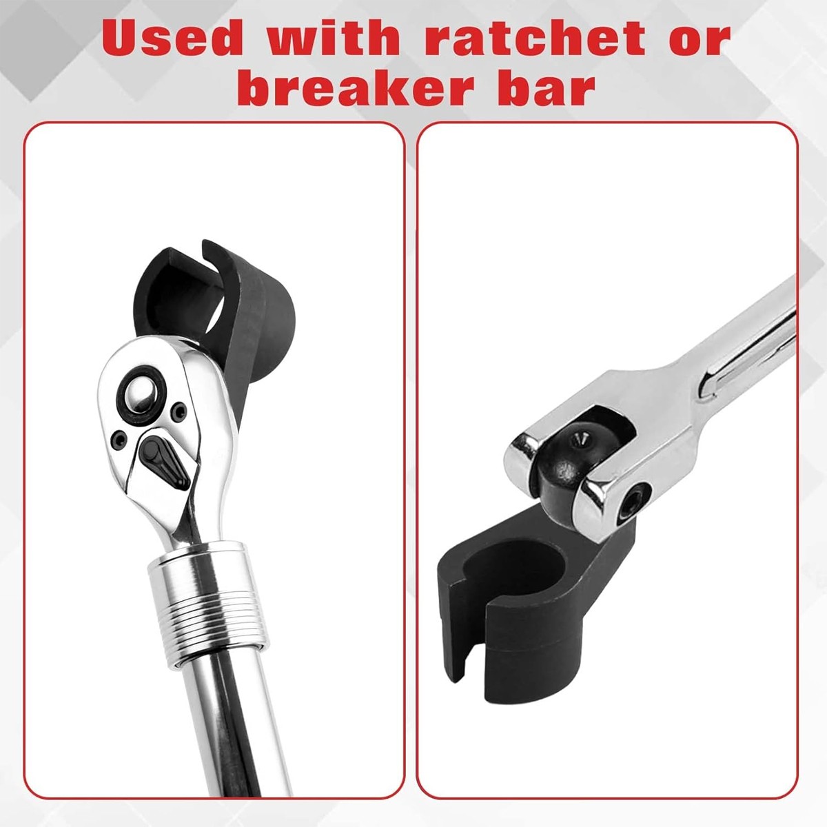 O2 Oxygen Sensor Socket Thread Chaser Set 5PCS O2 Sensor Wrench Removal Tool Kit