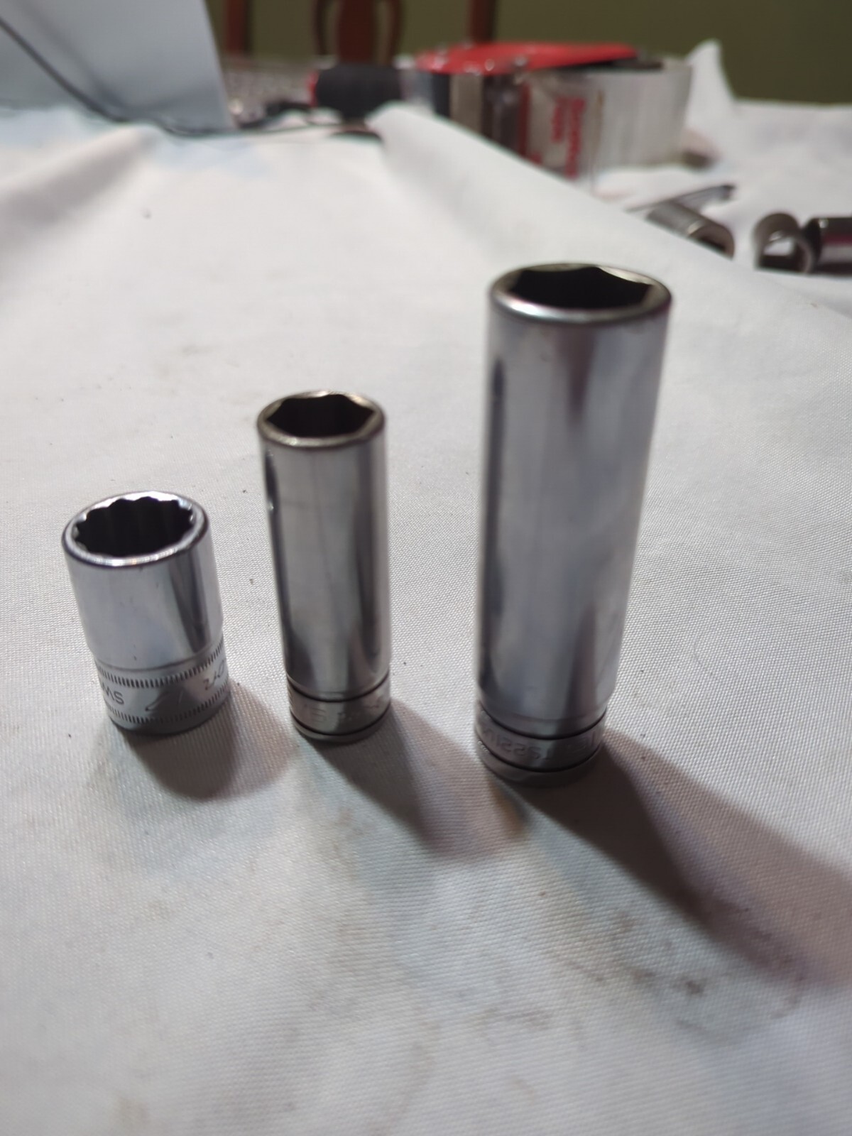 Snap-on Tools USA TS221 11/16″ 1/2” Drive, Sfs181 9/16″ 3/8″ Drive & SWM171 1/2″