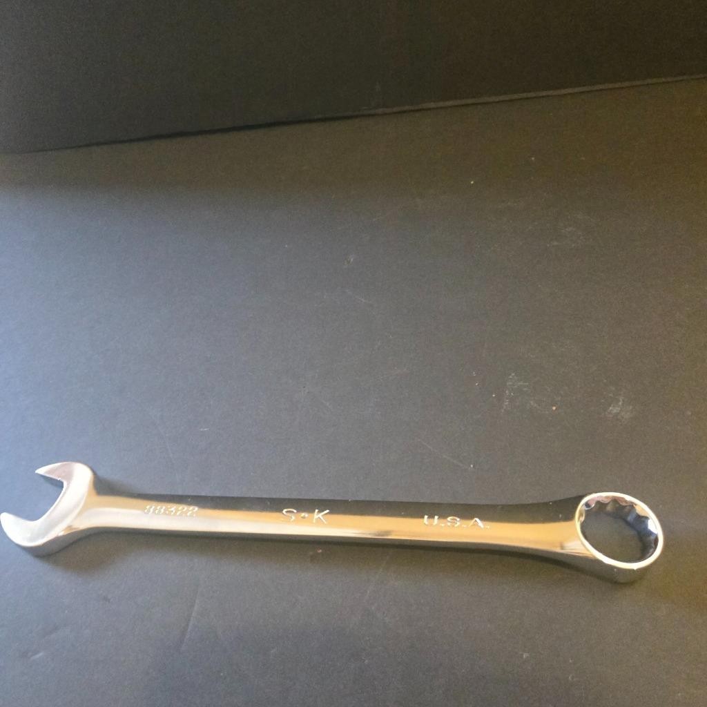 QUALITY S-K SK #88322 22MM METRIC COMBINATION POLISHED 12 POINT WRENCH