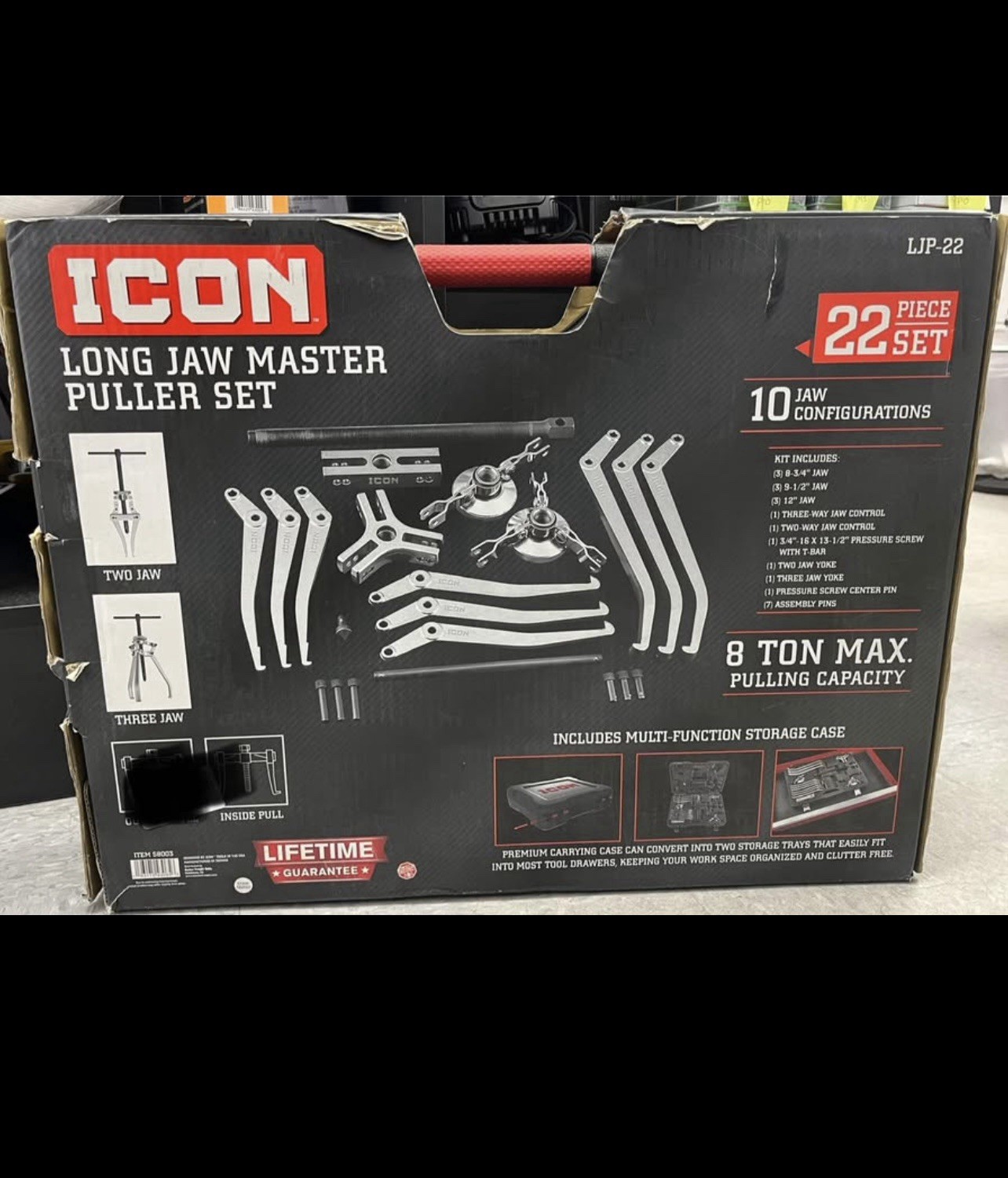 ICON LJP-22 | 58003 Long Jaw Master Puller Set, 22 Piece New