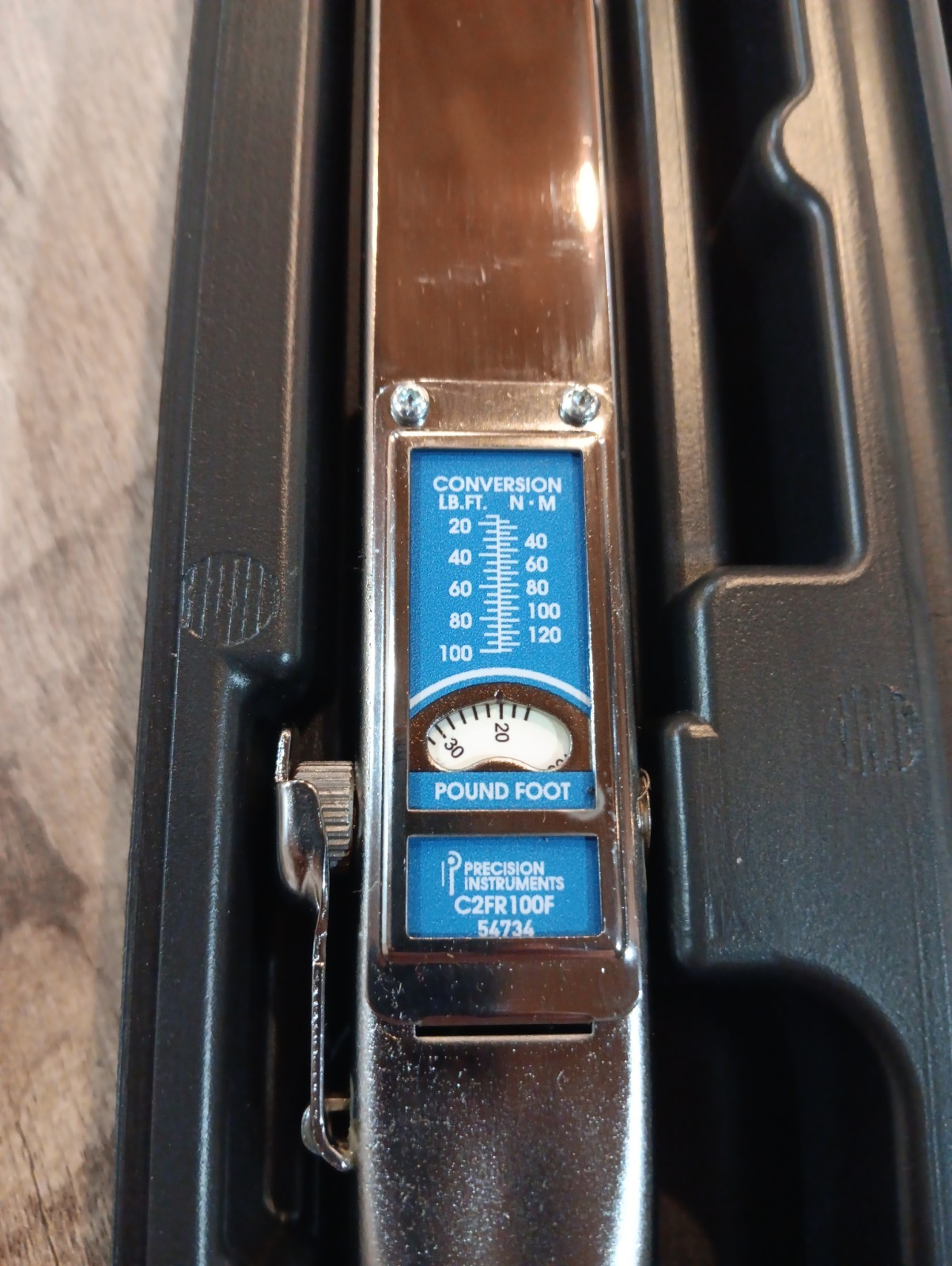 Precision Instruments C2FR100F Split Beam Torque Wrench 3/8″ Drive 20-100 ft lb