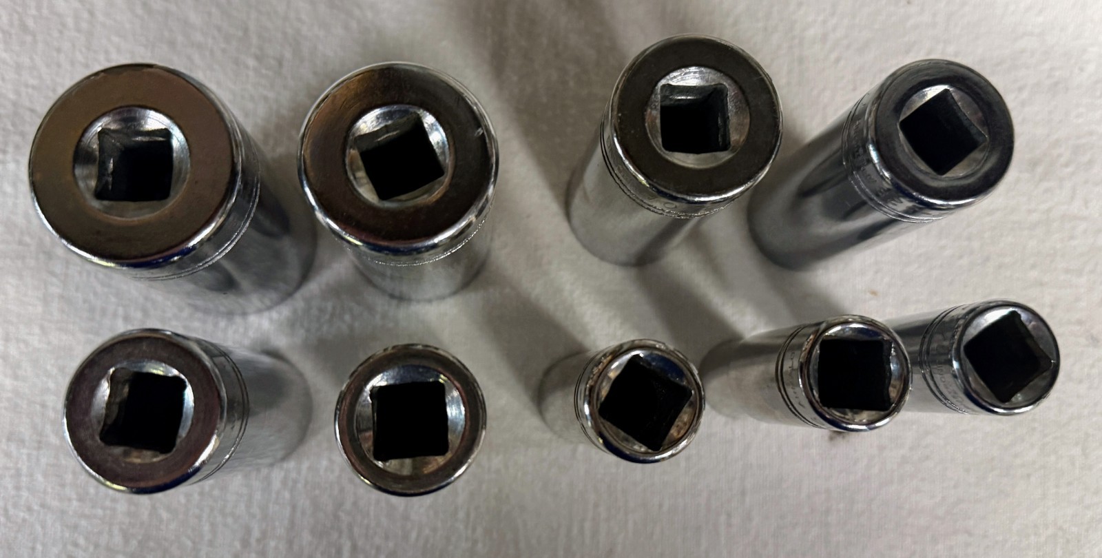 Armstrong Armaloy 1/2″ Drive 12 Point Deep SAE Socket Lot / Made in the USA