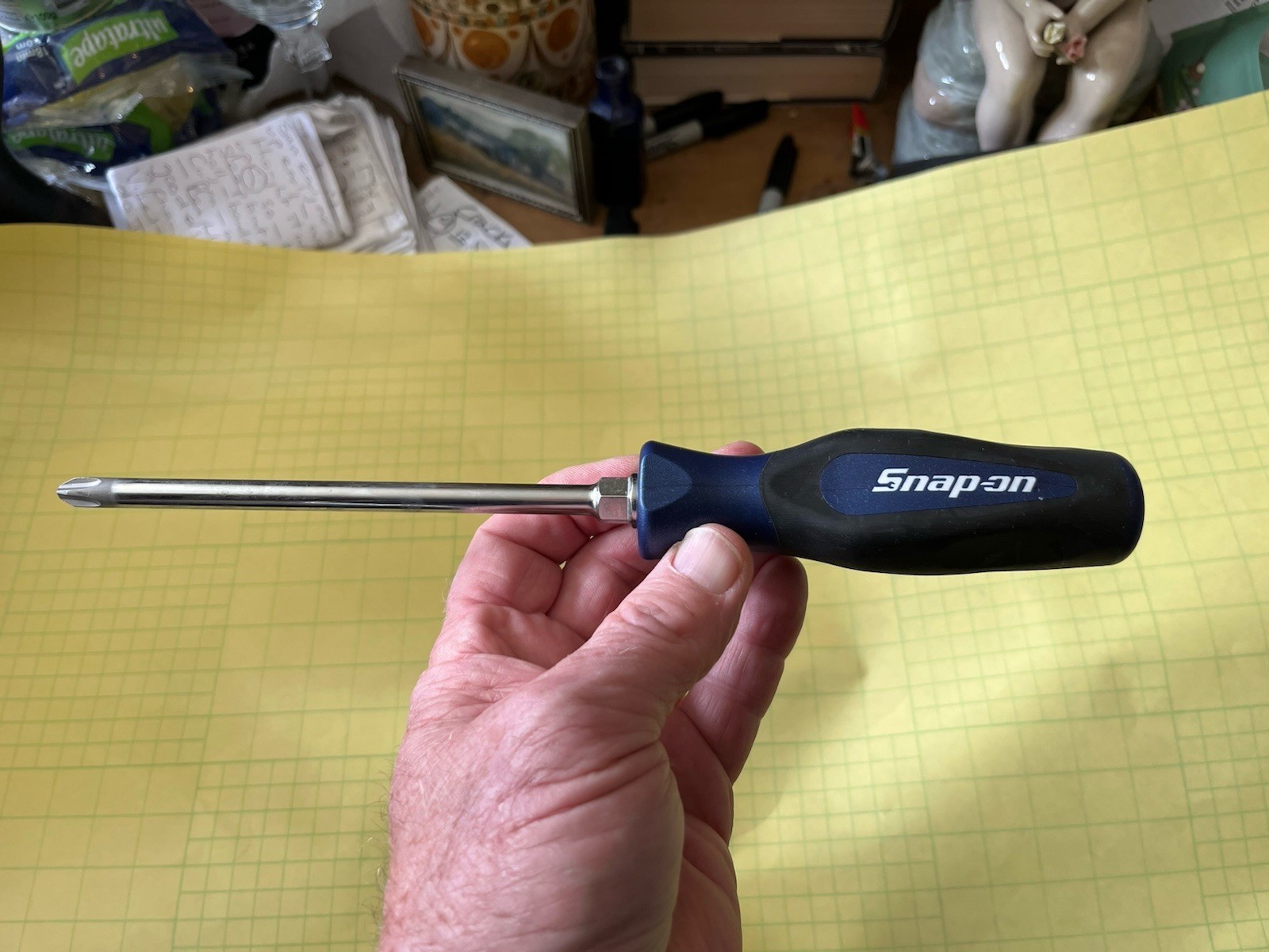 Snap On Phillips Screwdriver Cool Power Blue Metallic No 3 Model SGDP631RB New