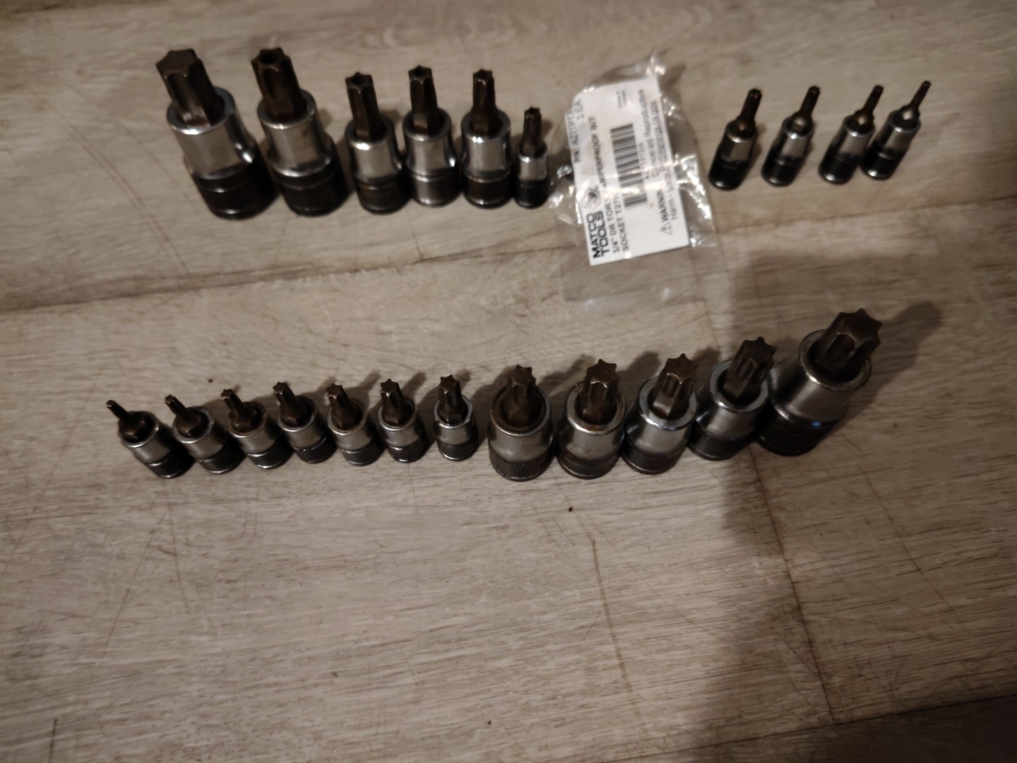 Silver Eagle By Matco Tools 23pc Torx & Tamper Torx Socket Set Complete New T27H