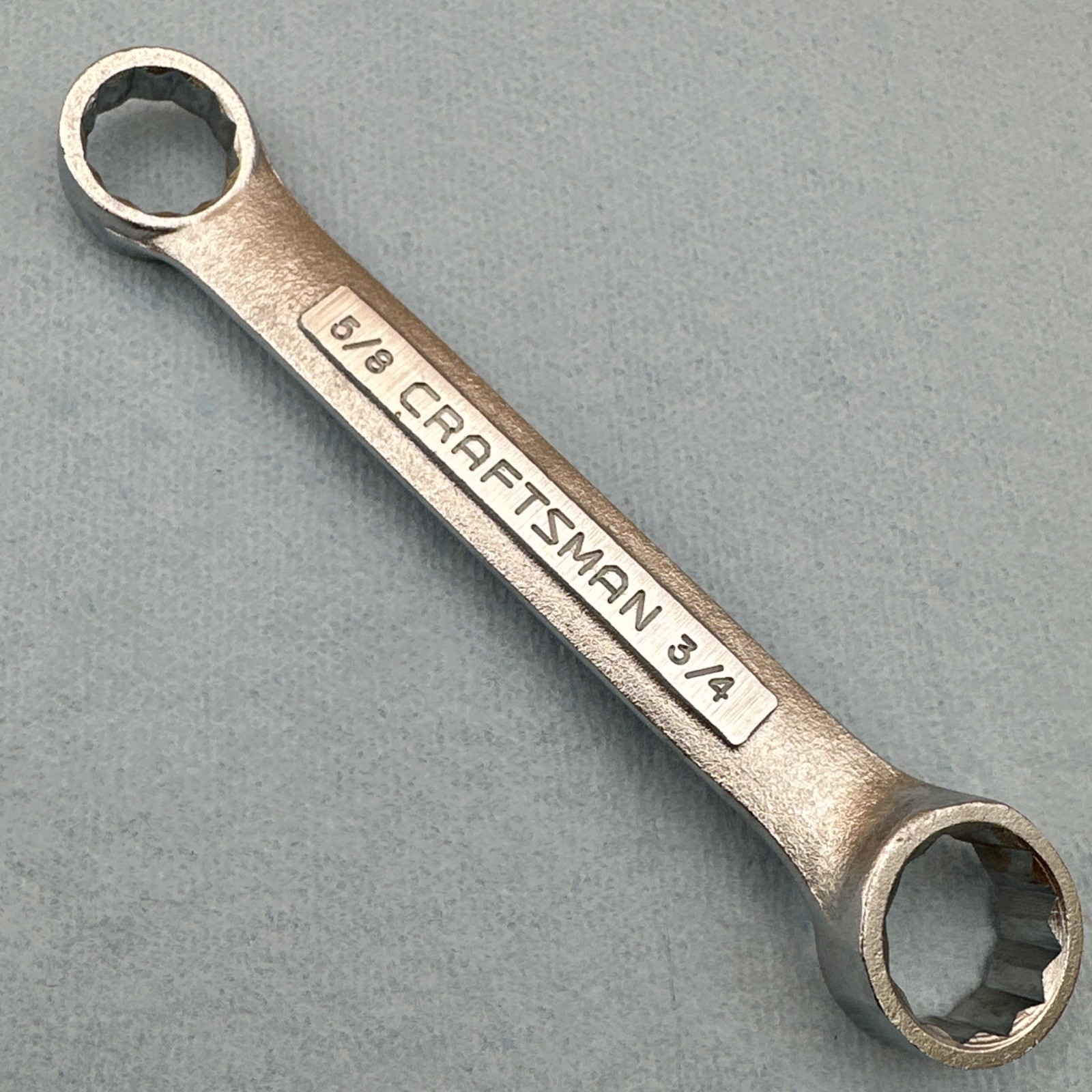 Craftsman USA 5/8” X 3/4” Stubby Double Box Wrench 12 Point -VV- 43865 Excellent