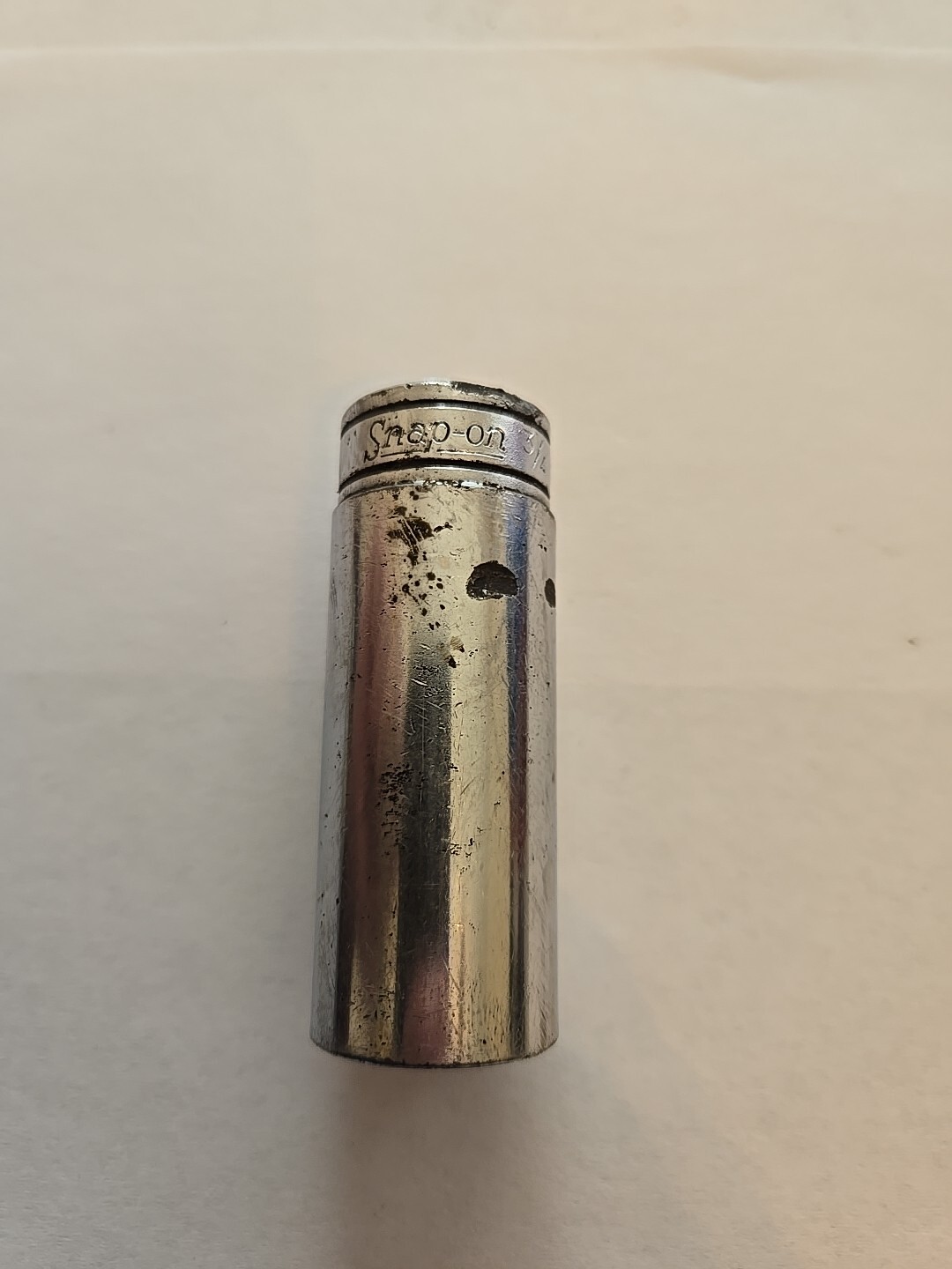 Snap On 3/8″ Drive 3/4″ 6PT SAE Deep Chrome Socket Worn SFS241