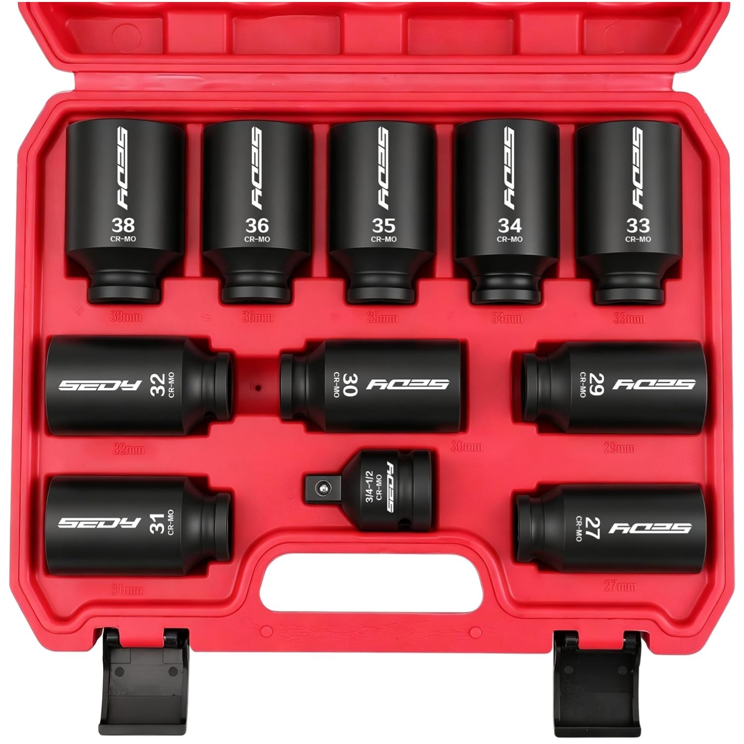 Heavy Duty Metric Large Jumbo Socket Set 1/2 Drive
