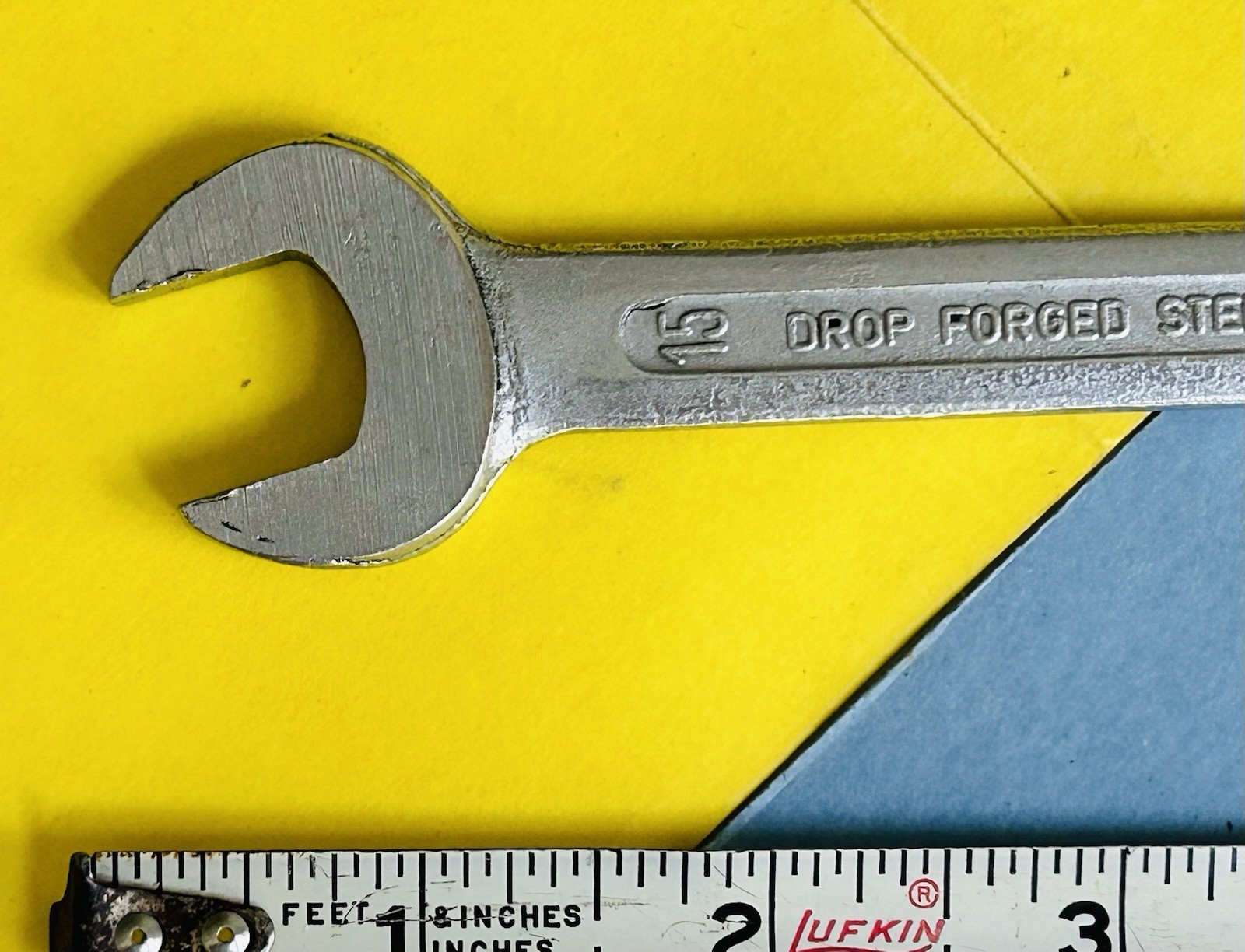 Vtg 1964-73 PORSCHE DROP FORGED STEEL OPEN END WRENCH 14 x 15 mm 356 911 Germany