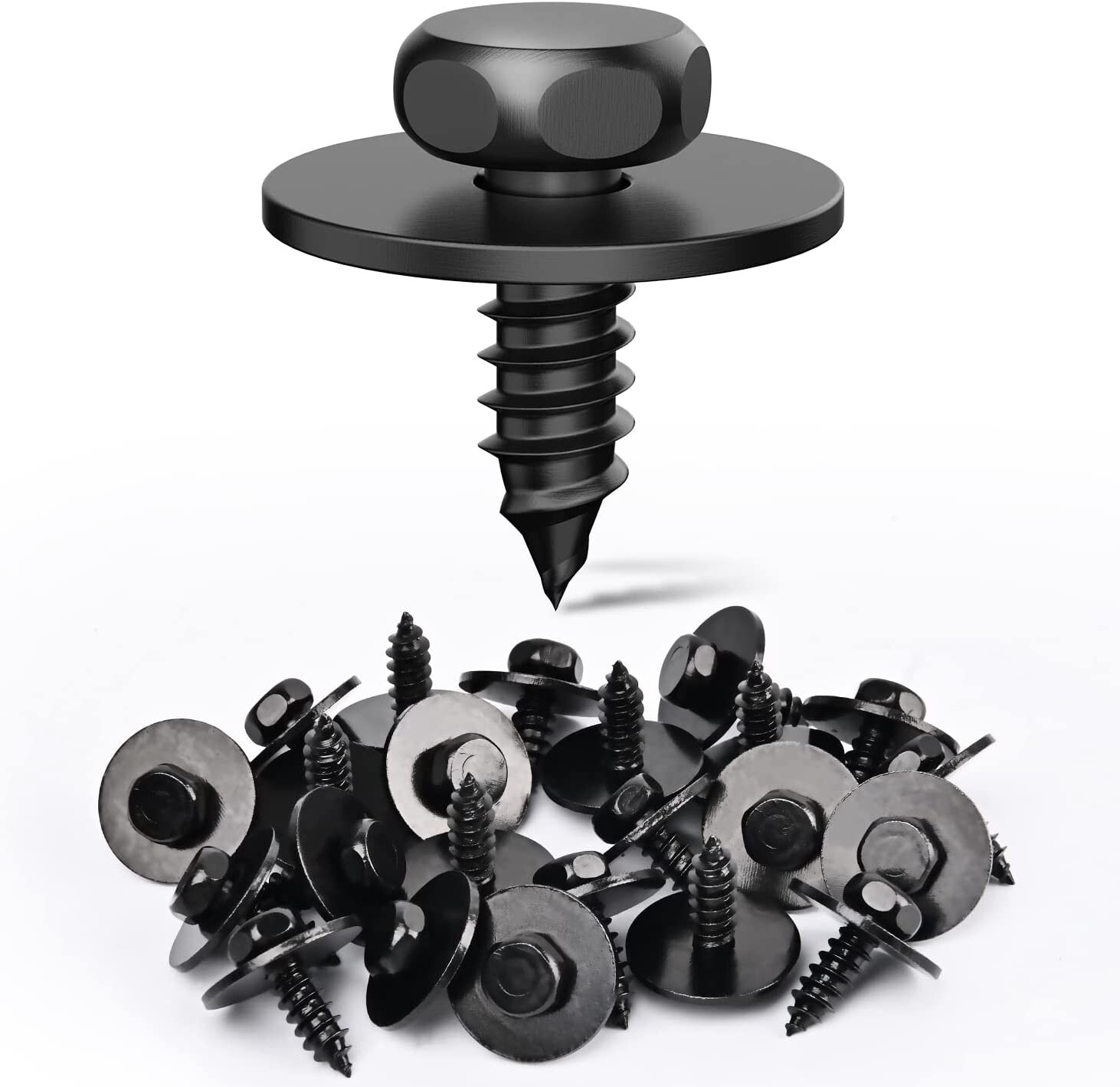 Nilight 25Pcs Engine Shields Splash Guard Bumper BMW Hex Head Sems Screws