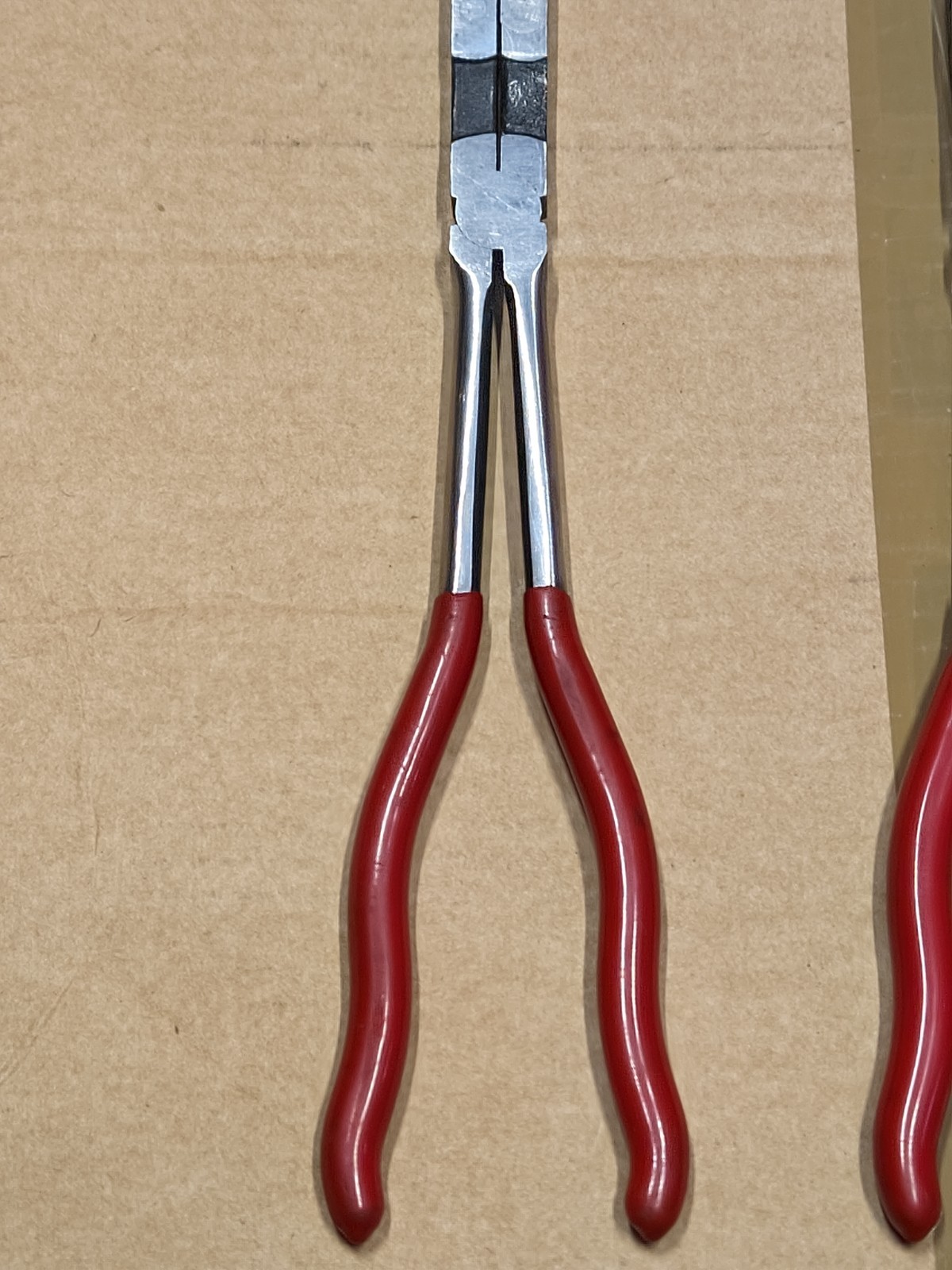 Lot of 3 MAC Tools Long Reach Pliers Needle Nose Duck Straight Bent P13DJDB +