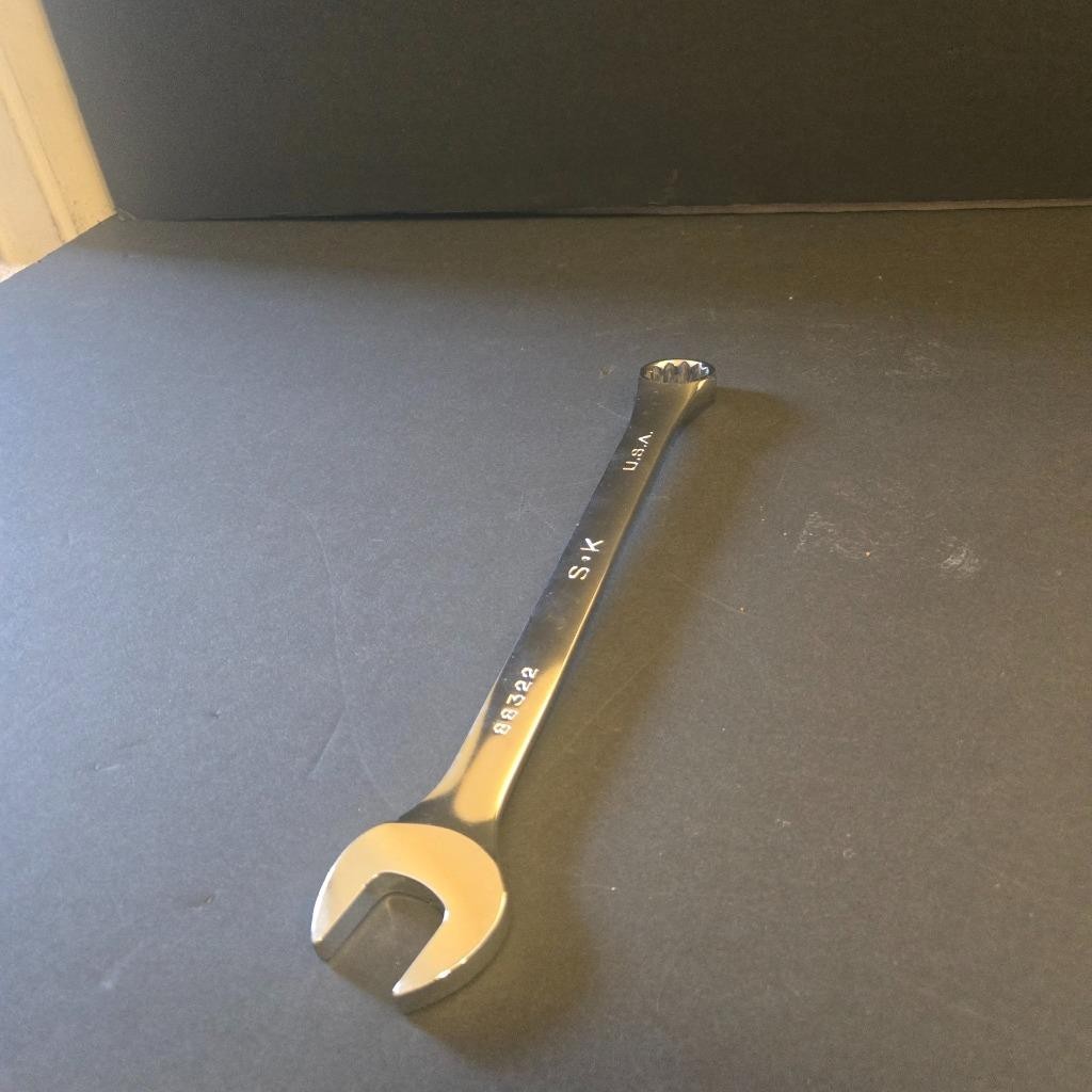 QUALITY S-K SK #88322 22MM METRIC COMBINATION POLISHED 12 POINT WRENCH