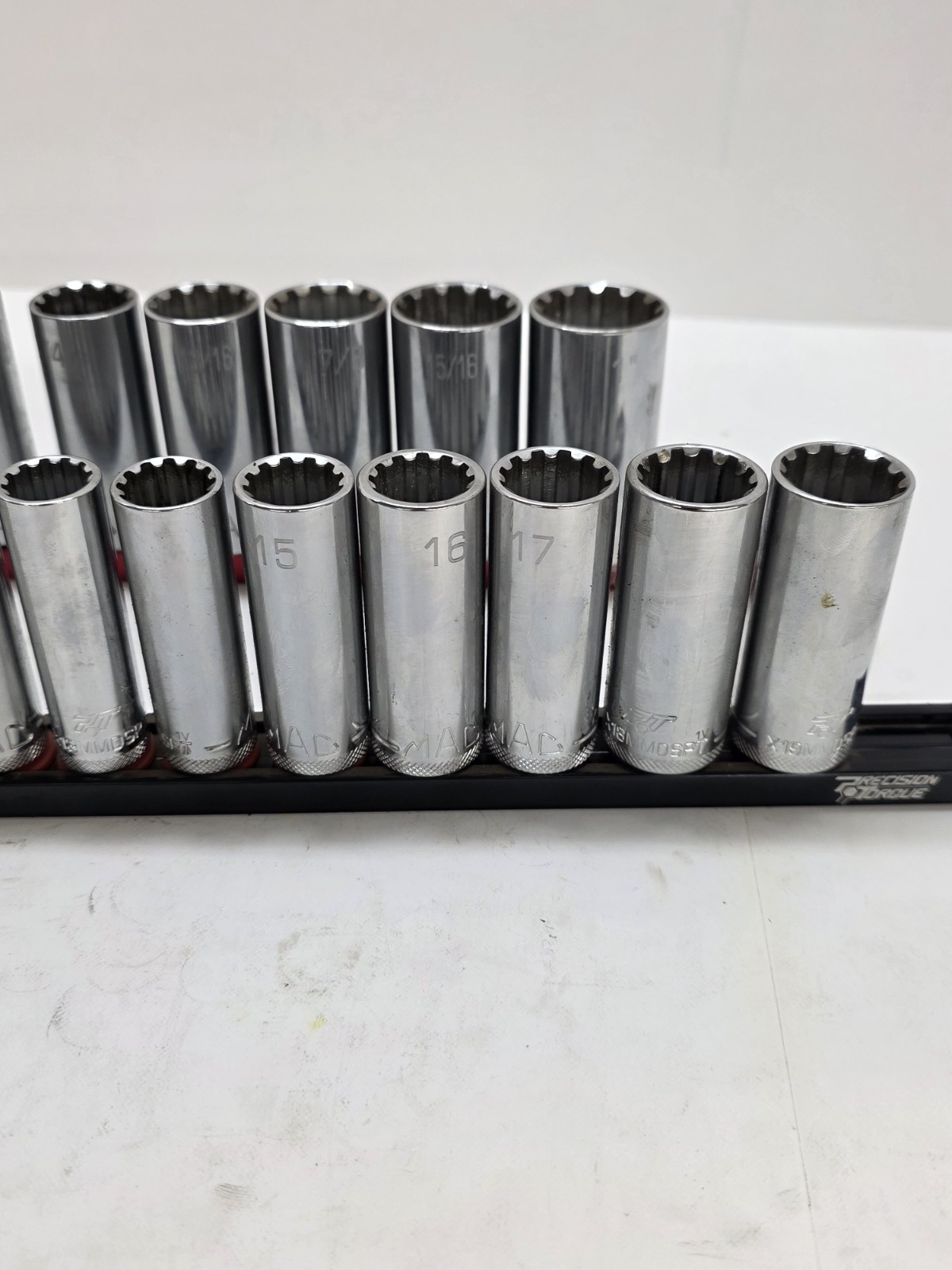 Mac Tools 3/8 Drive Spline Socket Set Metric And SAE Shallow And Deep Nice