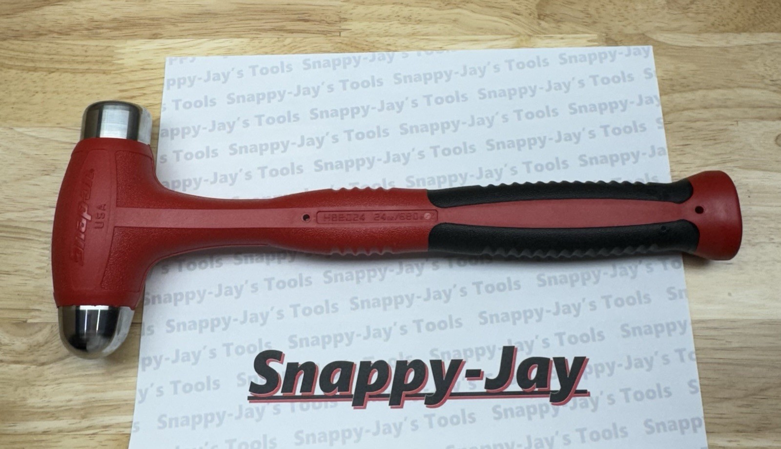 Snap-on Tools USA NEW 24oz/680g RED Soft Grip Dead Blow Hammer HBBD24R