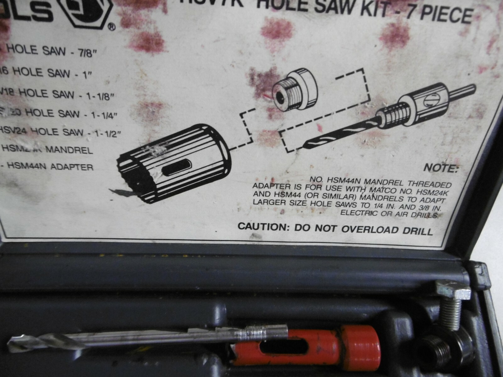 Matco Hole Saw Kit HSV7K