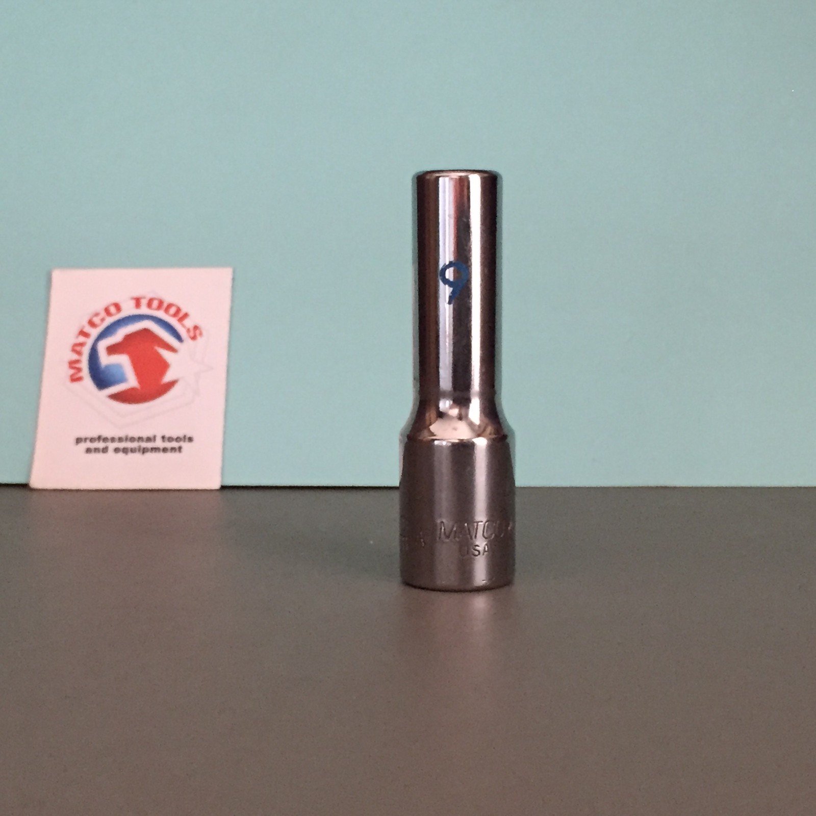MATCO BD9M6A 3/8 DRIVE 9MM 6 POINT DEEP SOCKET USA