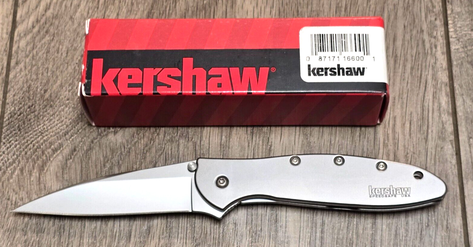 Kershaw Original LEEK Pocket Knife w/Clip & Assisted Opening USA #1660