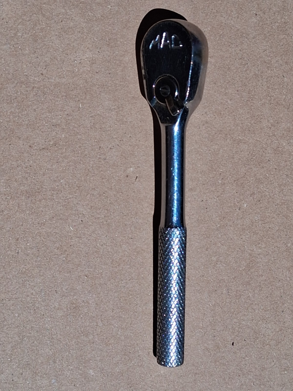 MAC TOOLS 1/4 DRIVE RATCHET MR5 KNURLED HANDLE TEAR DROP MADE IN USA L@@K
