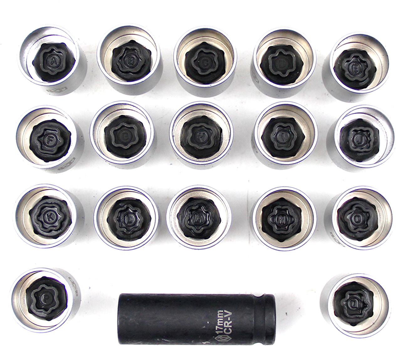 Wheel Anti-Theft Lock Lug Nuts Screw Sleeve for Land Rover Remover Socket Tool