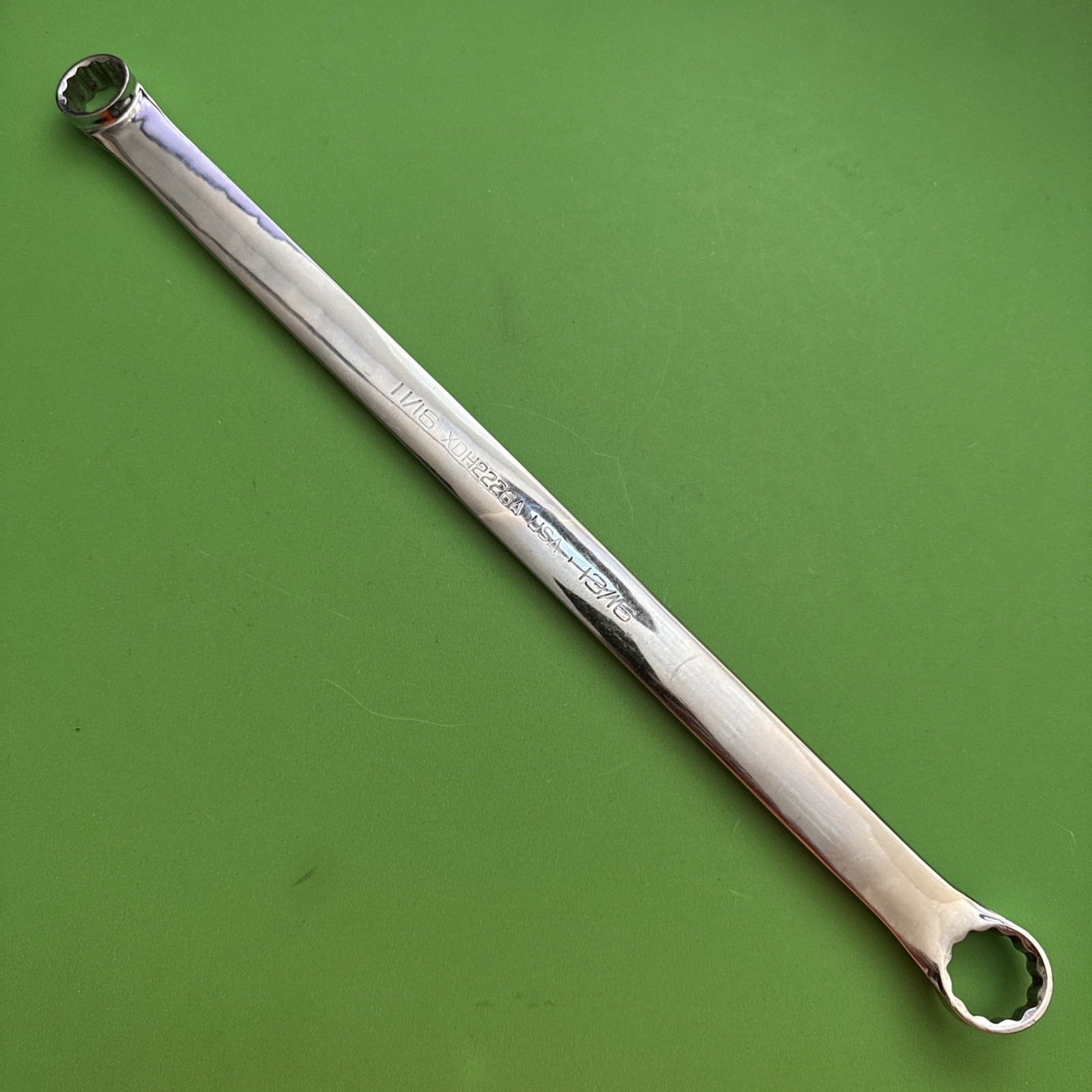 Snap-On 12-Pt SAE 11/16 x 13/16″ High-Performance 15° Offset Box Wrench XDH2226A