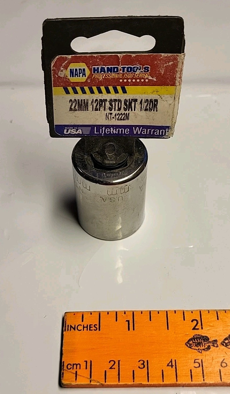 NAPA Tools 22mm 1/2 inch drive 12 point socket