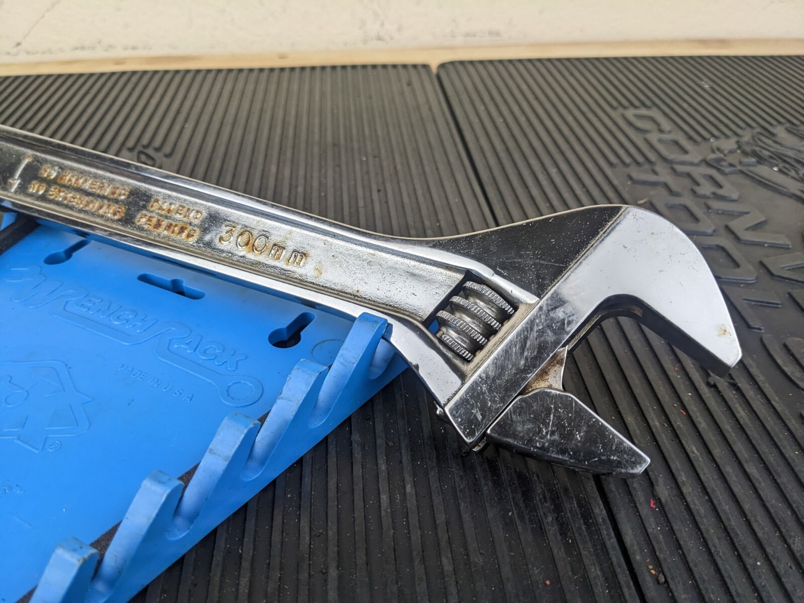 #bc026 Snap-On 12″ Adjustable Wrench AD12 USA 300mm Chrome
