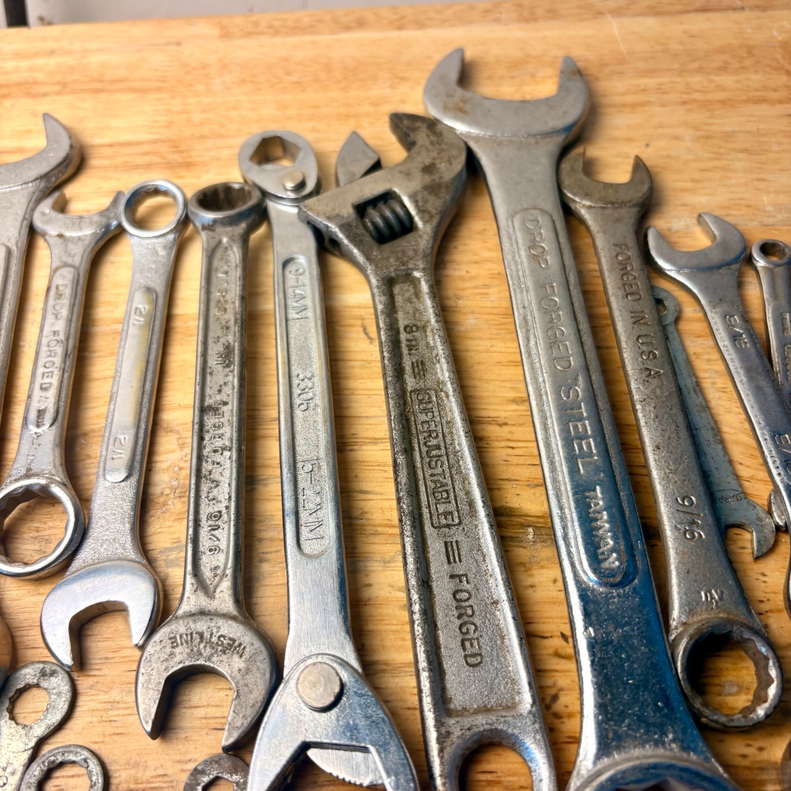 36 Pc Mixed Wrench Lot Mechanic Hand Tools SAE Metric Assorted Unbranded Set