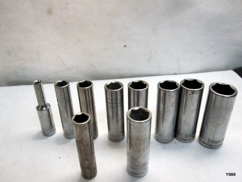 CRAFTSMAN set of 10 sockets mix lot see description