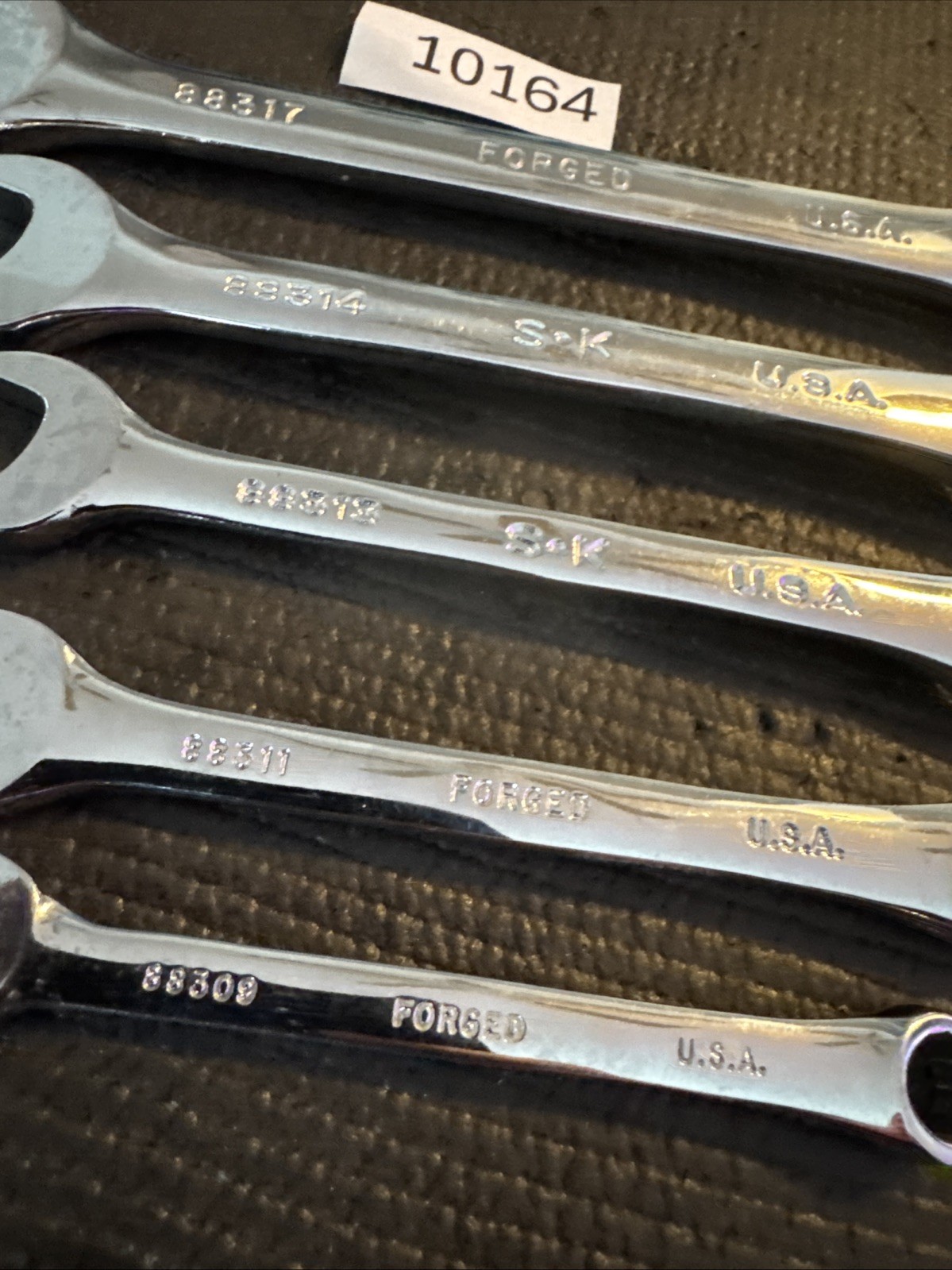 SK Tools USA S-K 5pc Full Polish Metric Combination Wrench Set 17/14/13/11/9mm