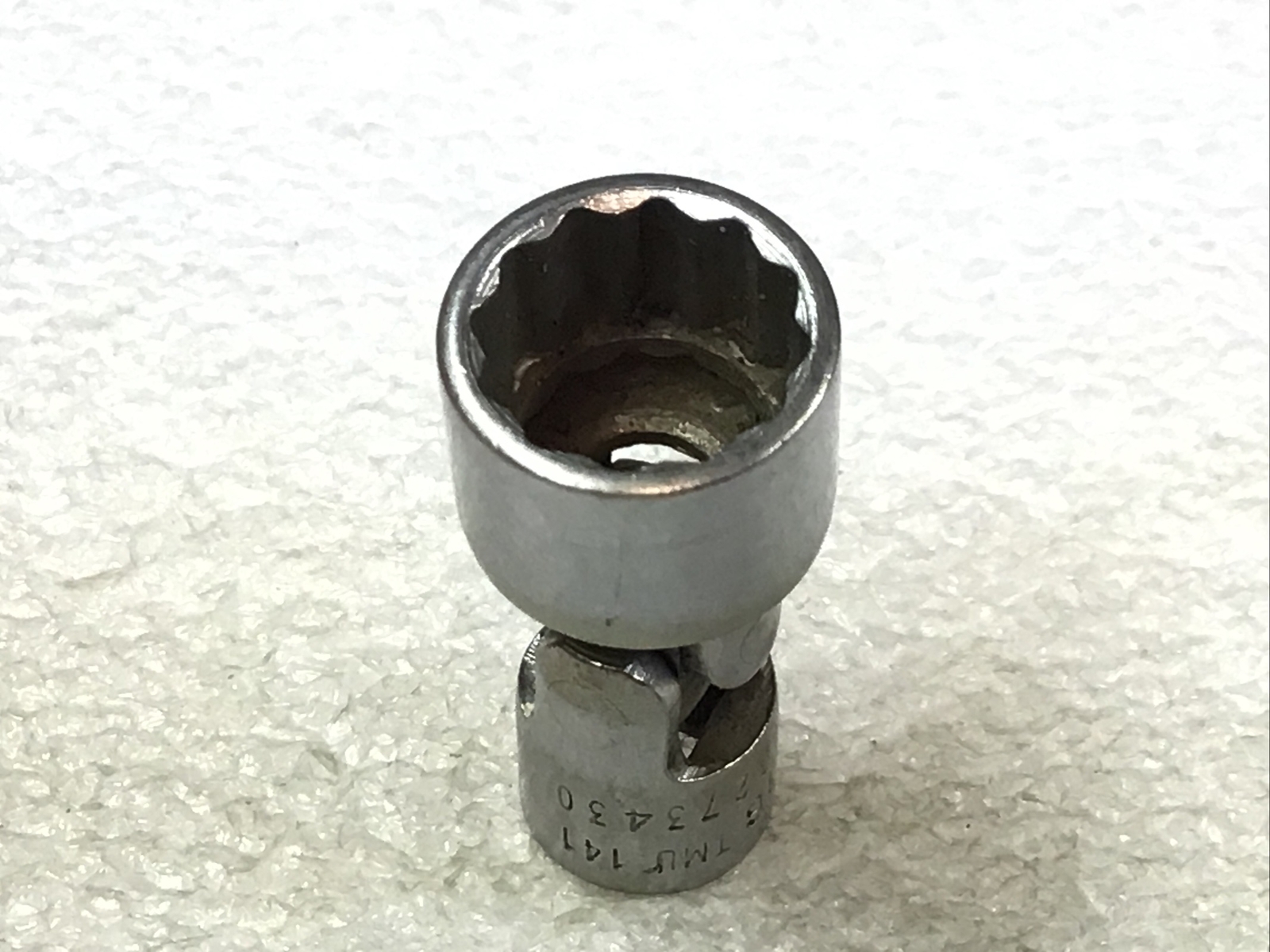 Snap On TMU141 – 7/16”, SAE, 1/4″ Dr., Chrome, 12Pt., Swivel Socket-USA-NICE-