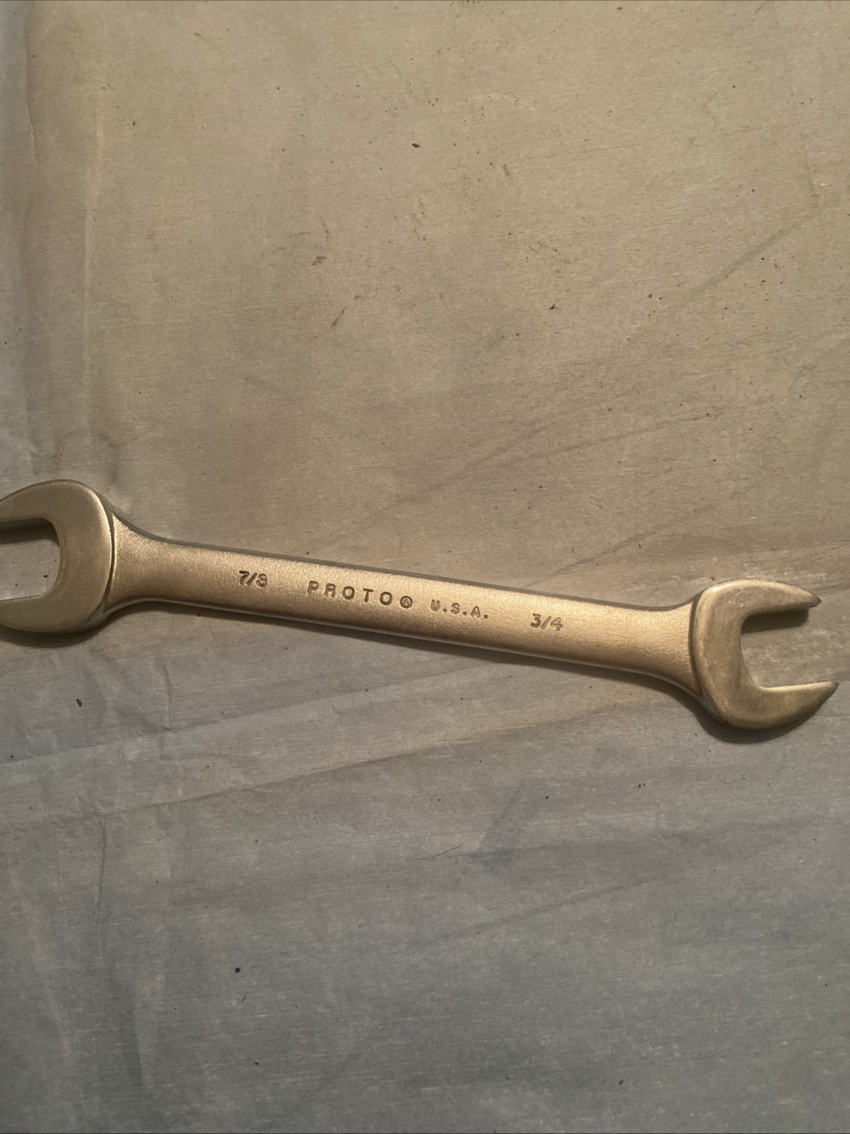 Proto Professional 3039 Double Open End Wrench. 3/4 and 7/8. Made In USA