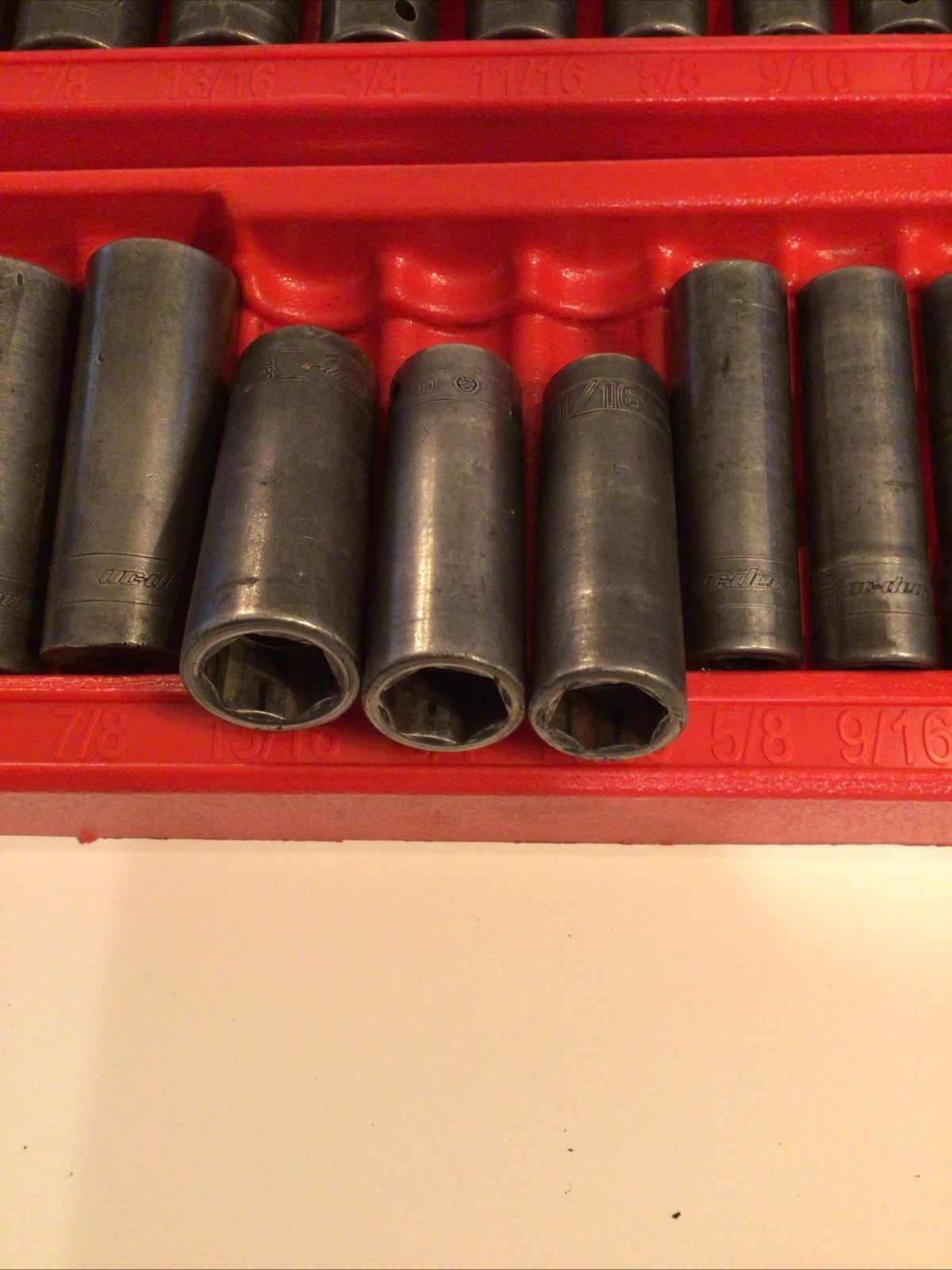 Snap On Deep And Shallow SAE socket Sets 309simya And 311imya
