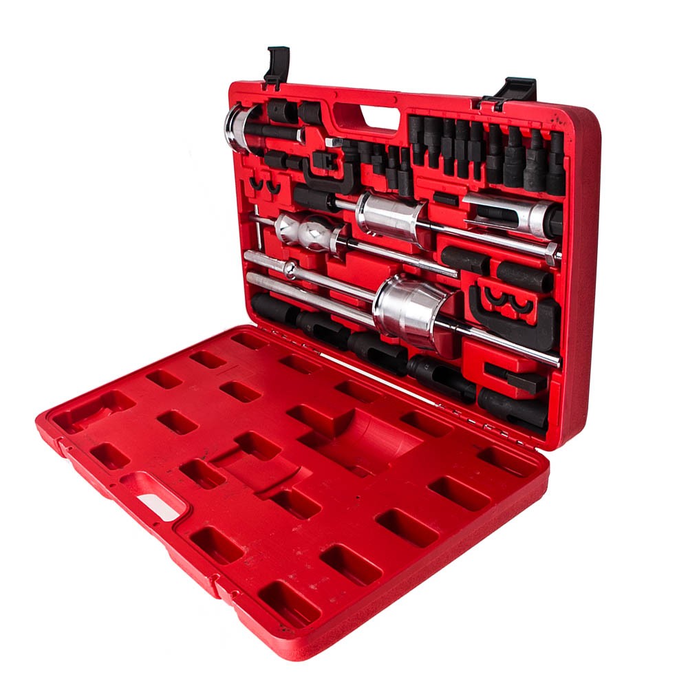 Auto Truck Diesel Injector Extractor Slide Hammer Puller Adapter Full Tool Sets