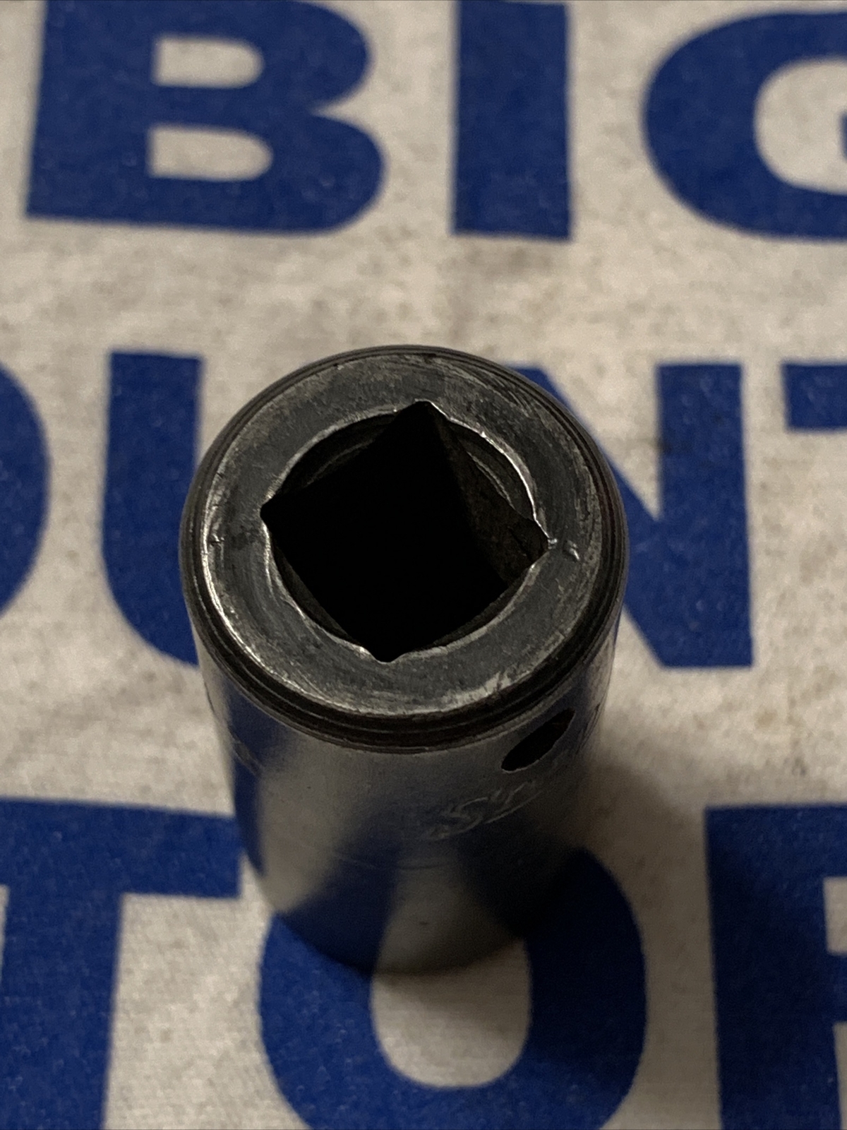 Vintage 1961 Snap-on Tools 3/8” Drive 9/16” Semi-Deep 6pt Impact Socket SPF180