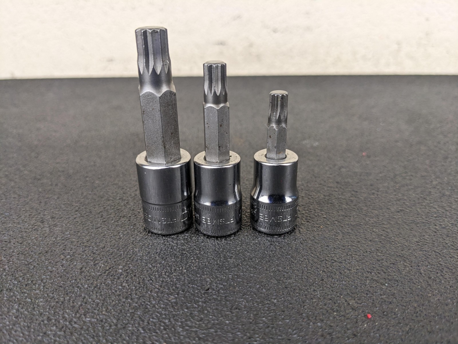 #bp504 Snap-on USA 3/8″ Drive 3pc Metric Triple Square Socket Set FTSM6E,8E,10E