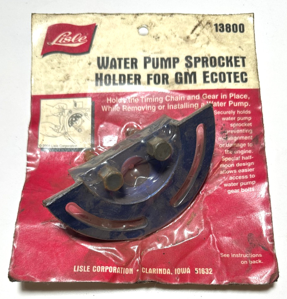 Lisle Water Pump Sprocket Holder Tool for GM 2.2L, 2.4L Ecotec Engines 13800