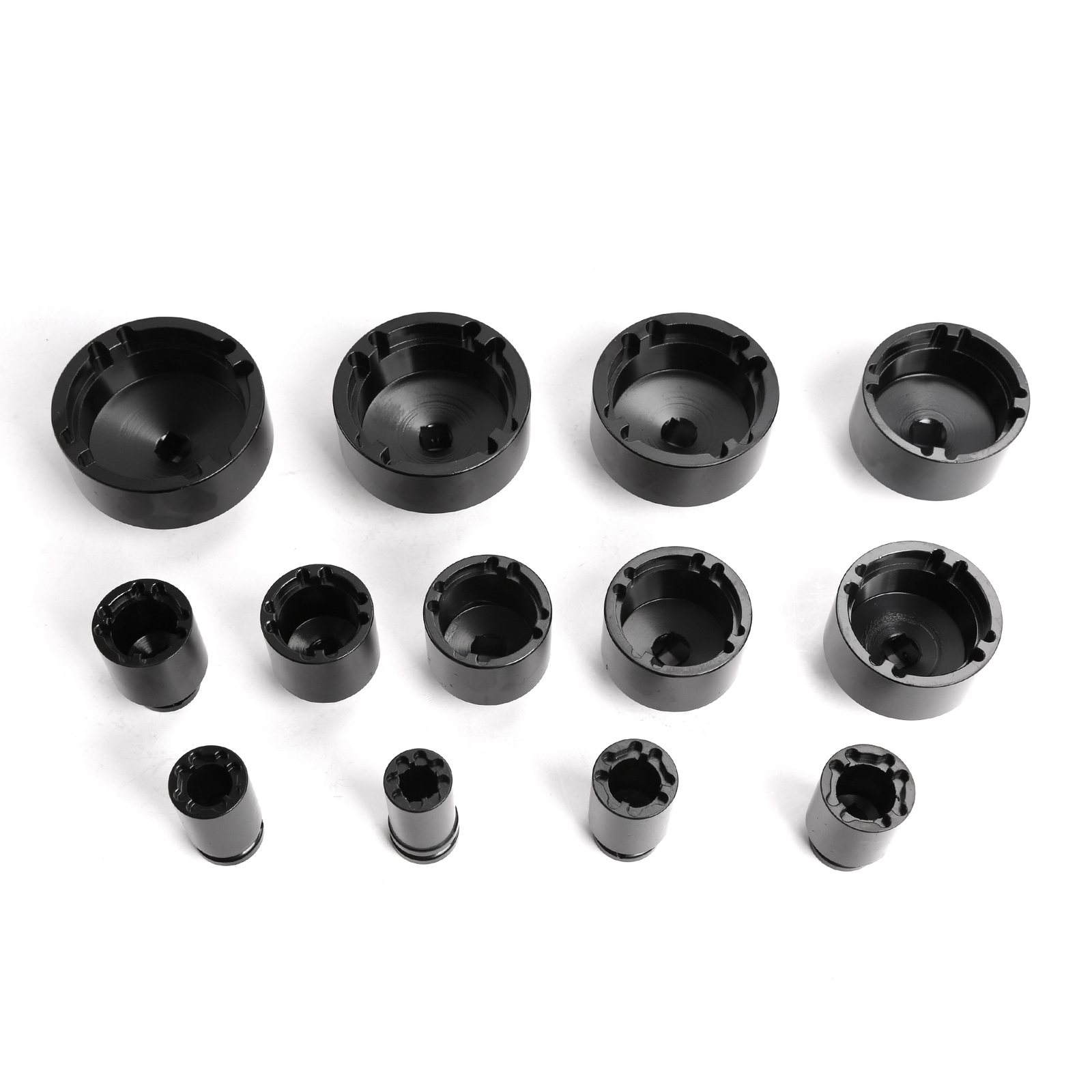 13pc Grooved Locknut Socket Set 1/2″ dr. Internal Teeth 18 – 80mm 60mm Long Deep