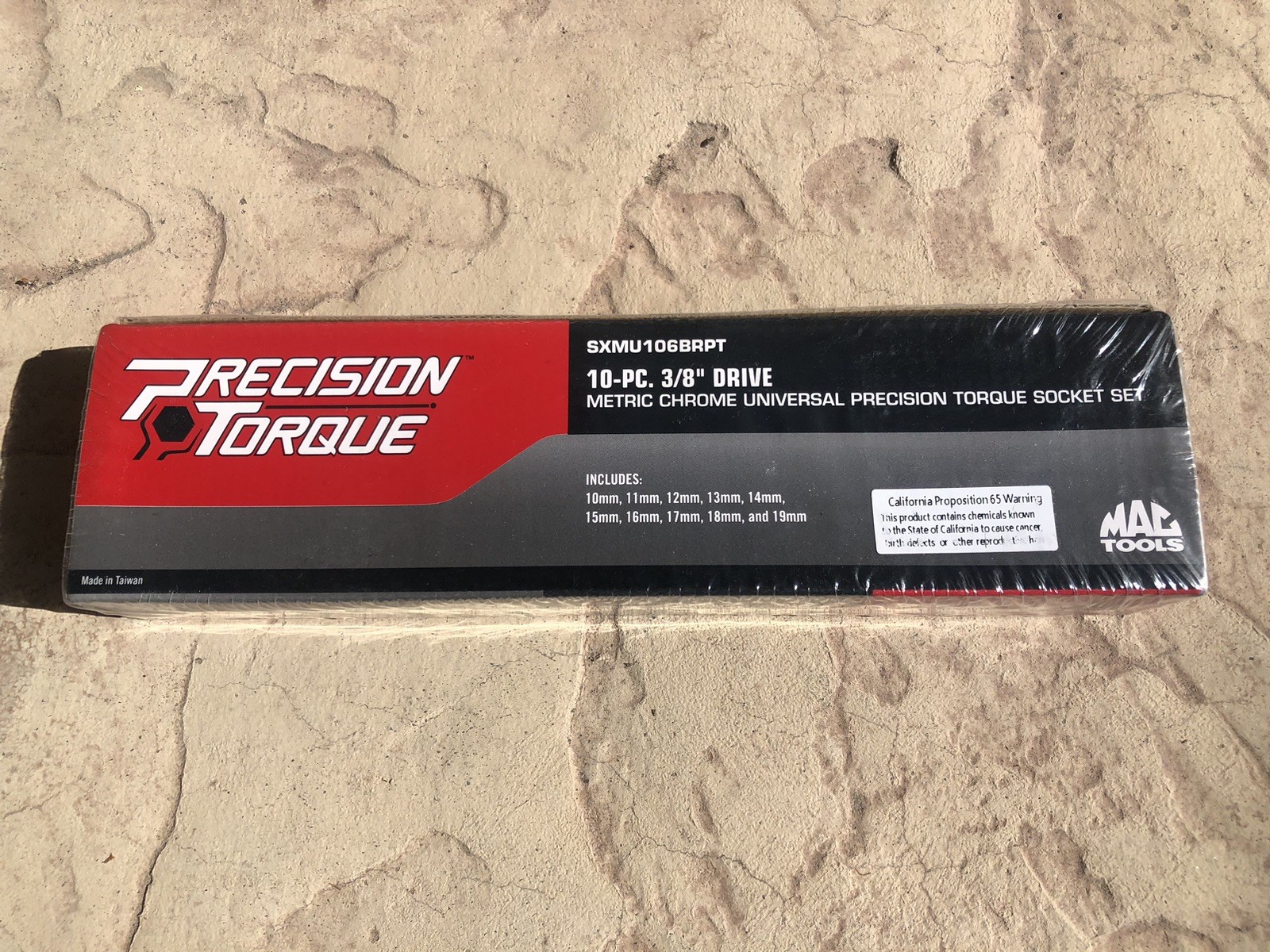 MAC TOOLS METRIC CHROME 10 PC UNIVERSAL SOCKET SET 3/8″ DRIVE SXMU106BRPT NIB