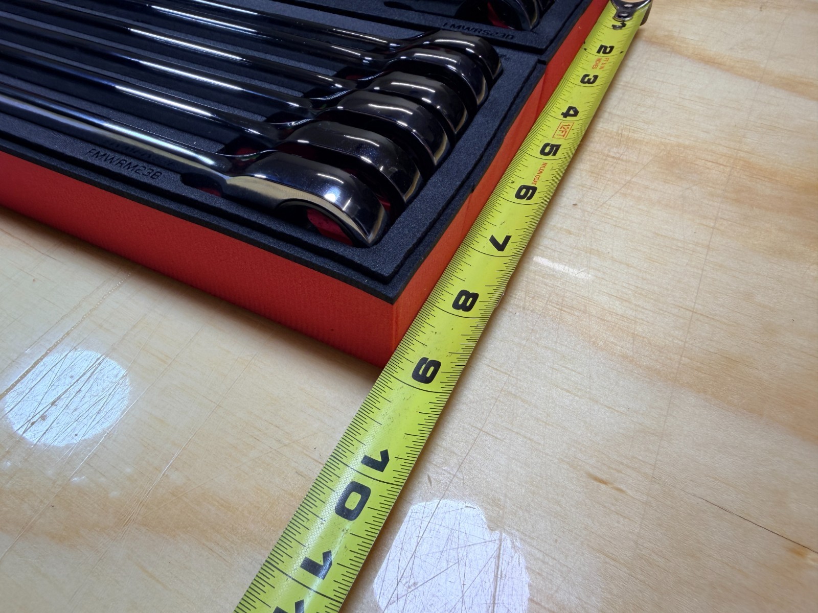 Snap-on Tools 20pc SAE Metric Master High-Performance Ratcheting Wrench Foam Set