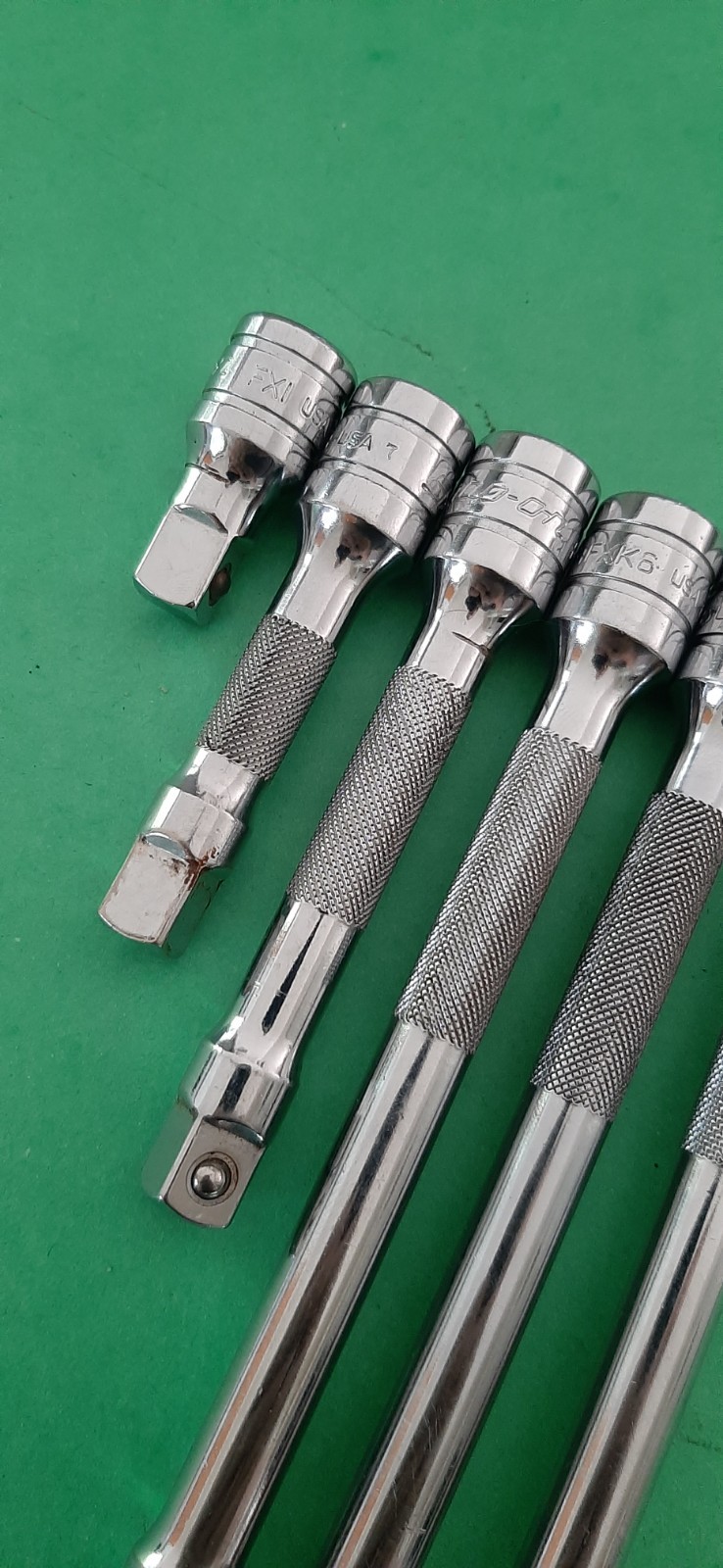 Snap-on Tools 3/8″ Drive 6pc Knurled Extension Set FX11 FX8 FX6 FX4 FX3 FX1