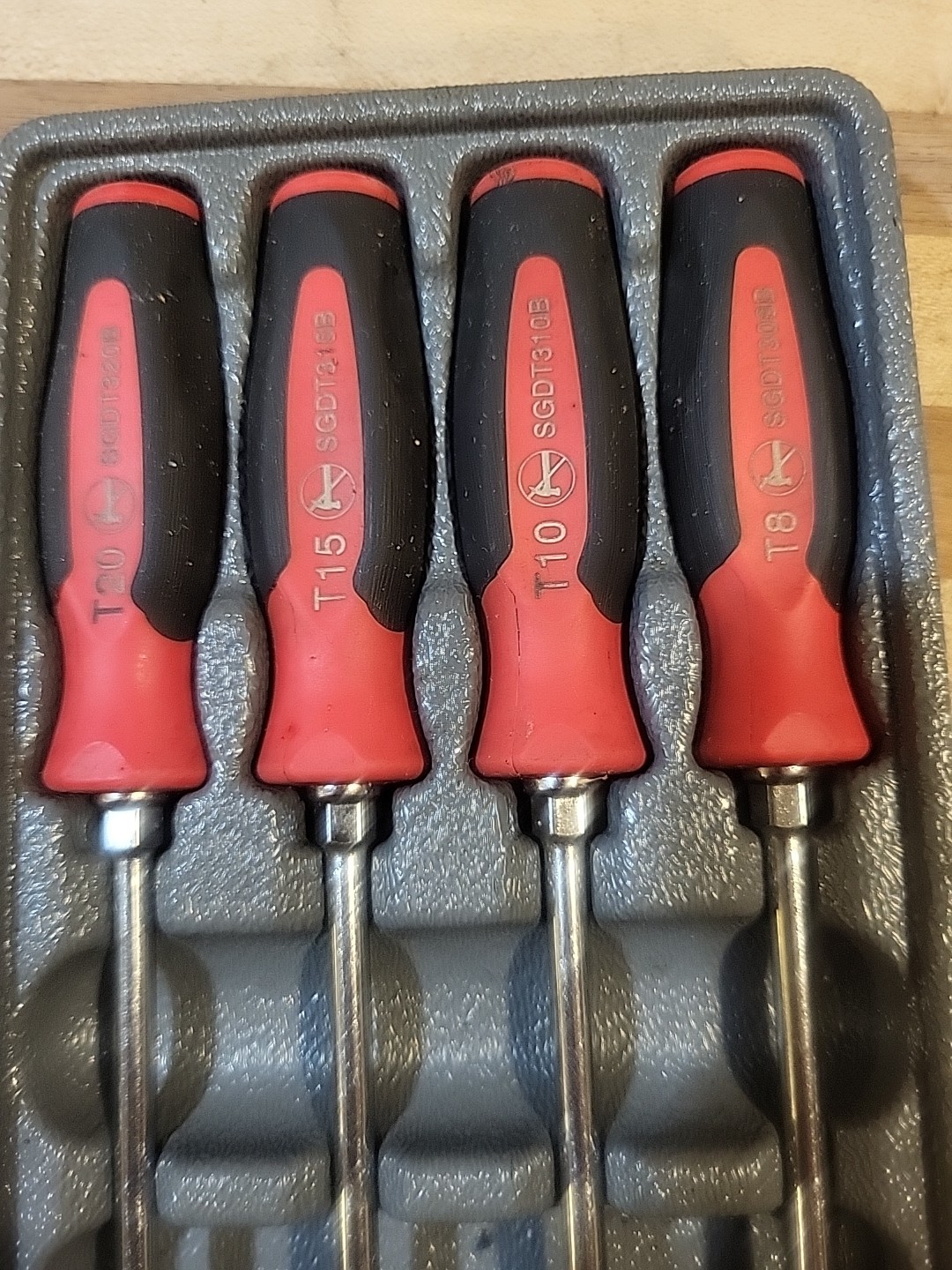 SNAP ON SGDTX40B Red/BLACK Handle TORX Driver. EUC 🔥 🇺🇸