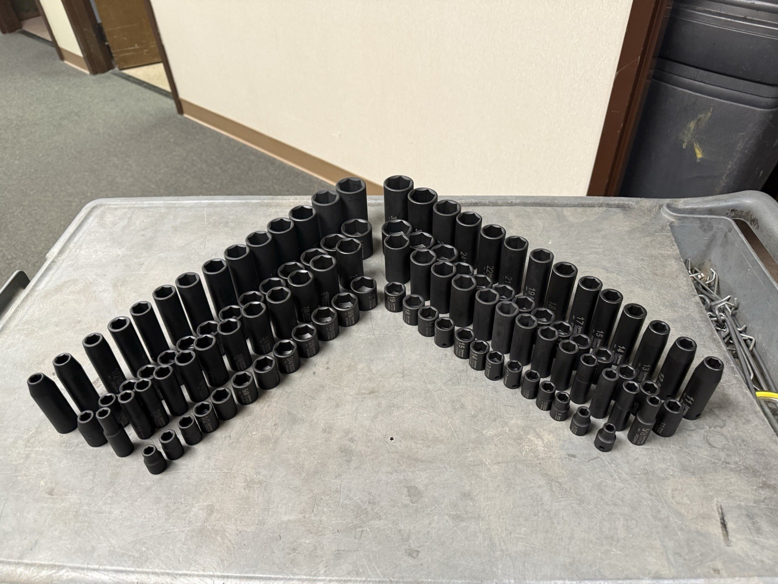 106 pc Six Point Impact Sockets SAE & Metric 3/8 & 1/2″ Drive Deep & Shallow Set
