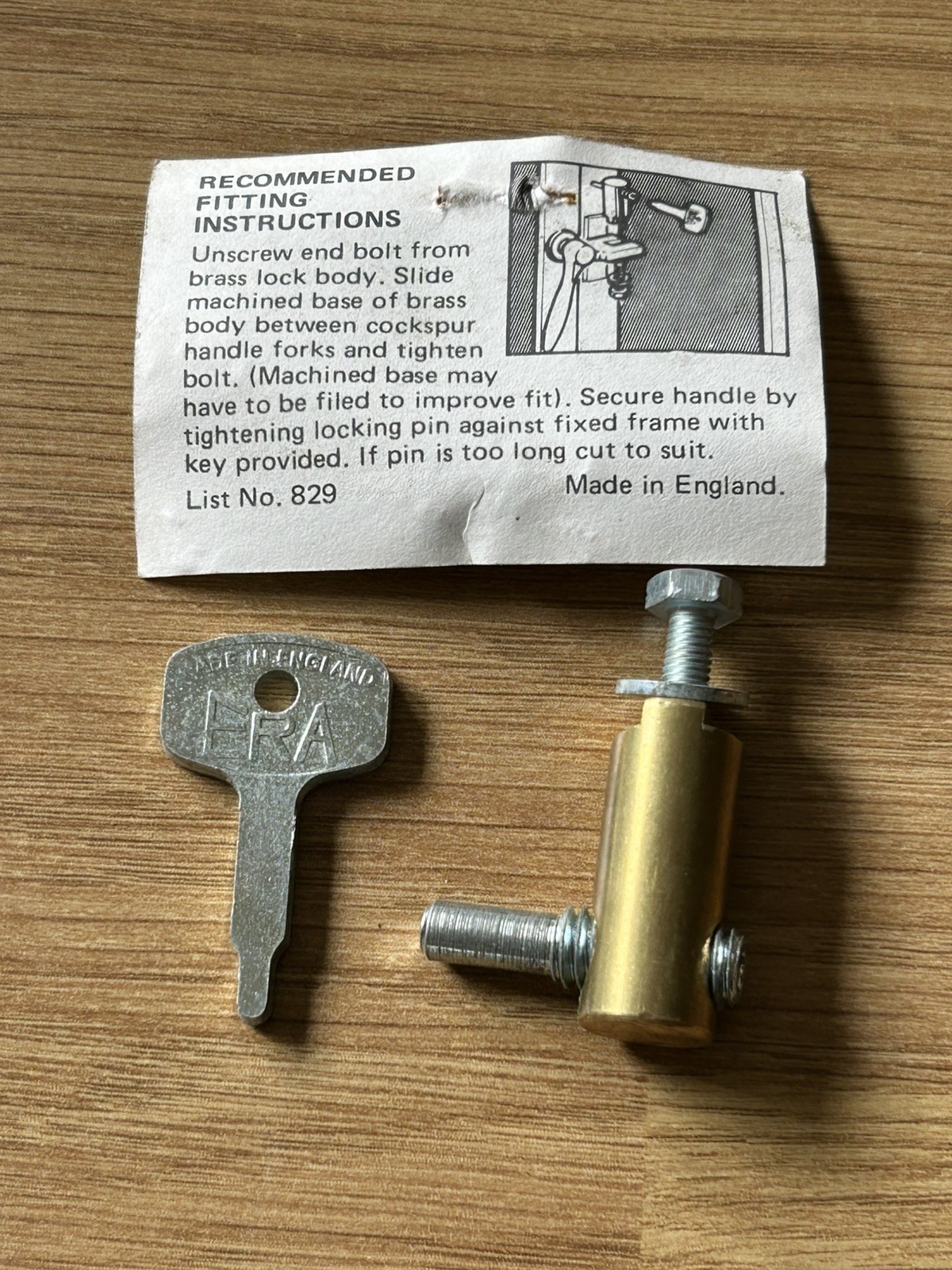 Era Window Lock Metlock 829 Brass