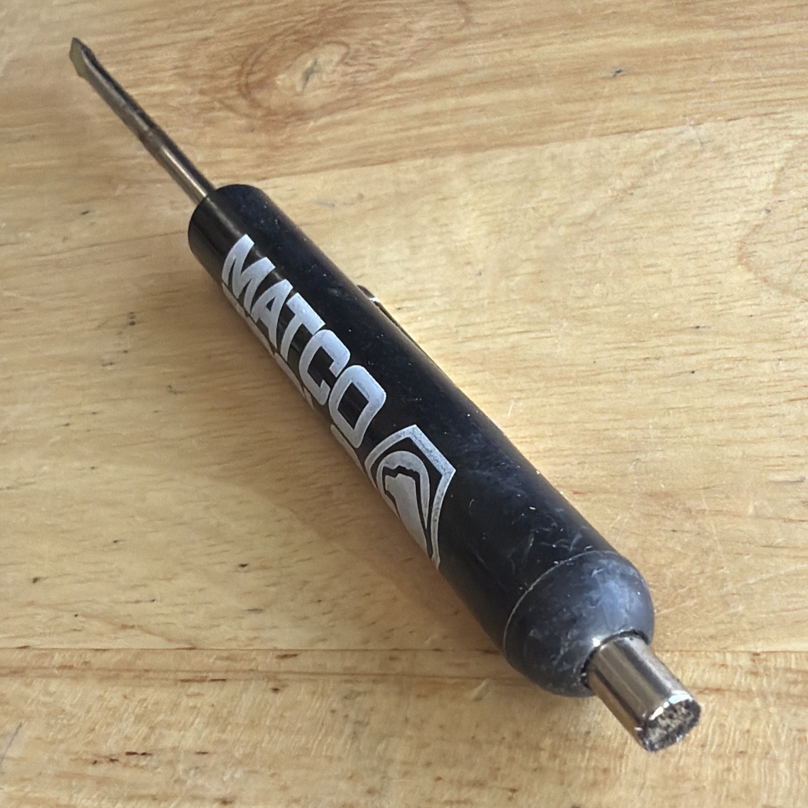Matco Tools Mini Pocket Magnetic Flat Slotted Screwdriver Black Promo