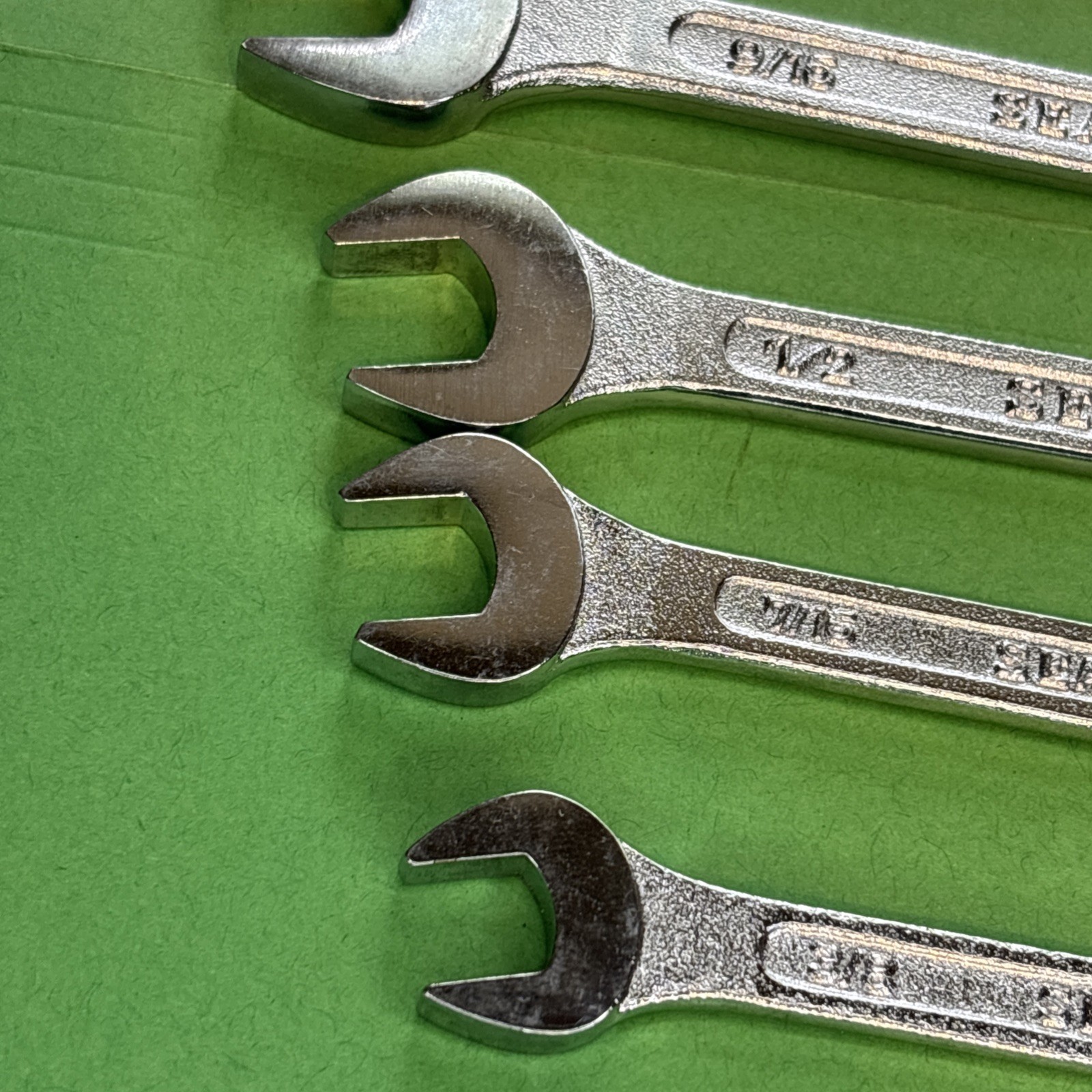 Vintage Sears 6pc SAE Wrench Set 4390 Made in Japan 3/8″-11/16″ 12 Point