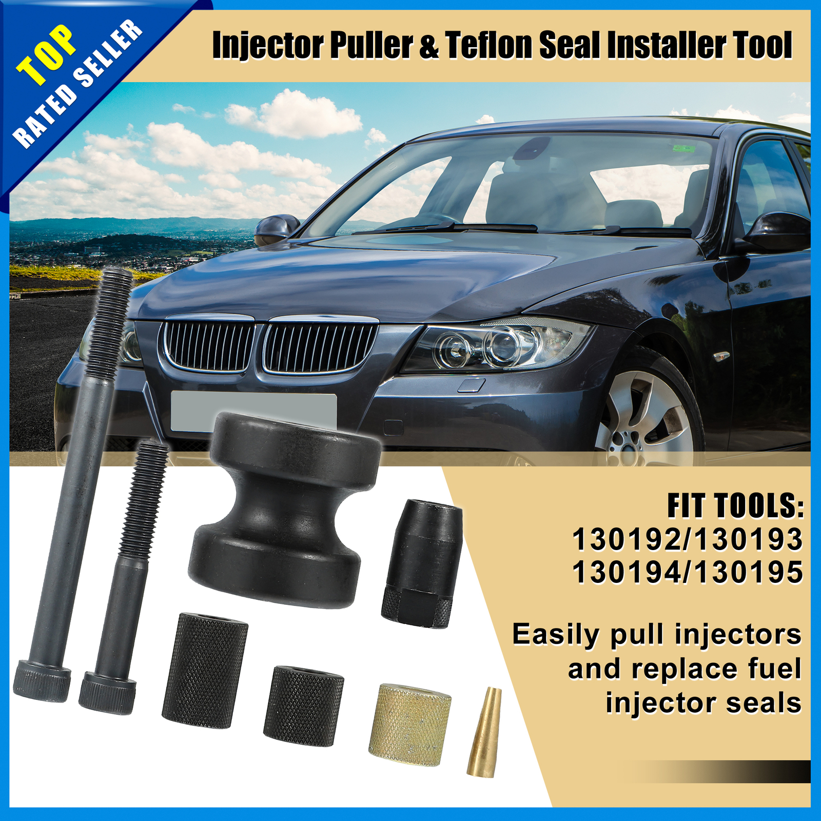 Pack of 1 For BMW N14 N18 N54 N63 Car Injector Puller Seal Installer Kit 130192