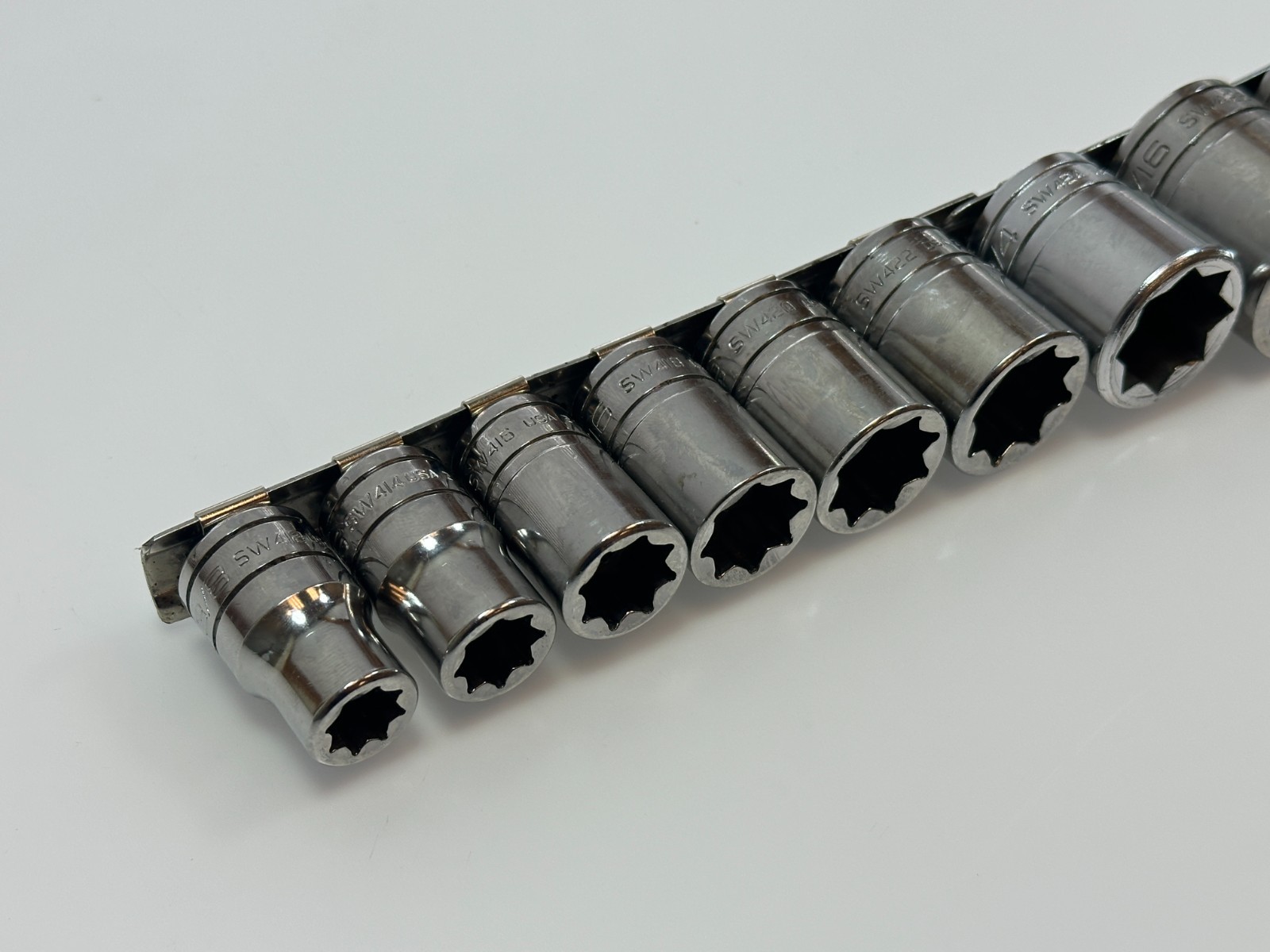 Snap-on Tools USA 11pc 1/2″ Drive 3/8 – 1″ SAE 8 Point Double Square Socket Set
