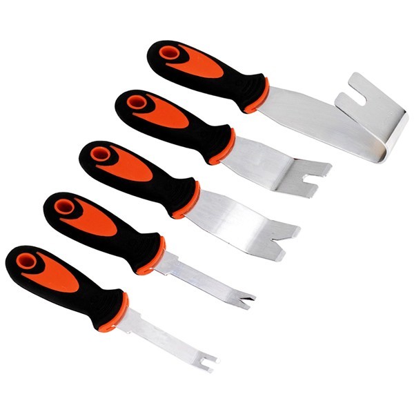 CTT 5-PC. Stainless Steel Auto Door Panel And Trim Remover Tools Clips CAPDPR5P